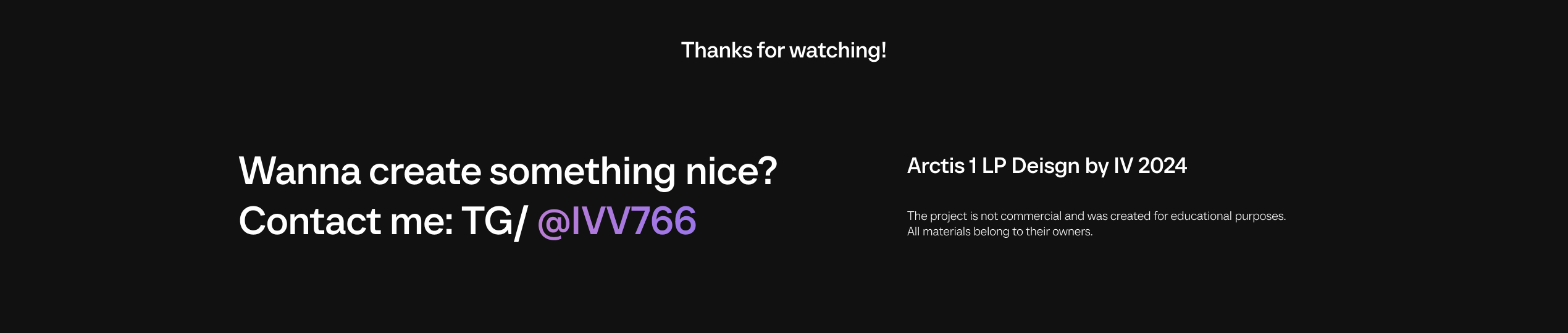 Концепт лэндинга для Arctis — Изображение №6 — Интерфейсы на Dprofile