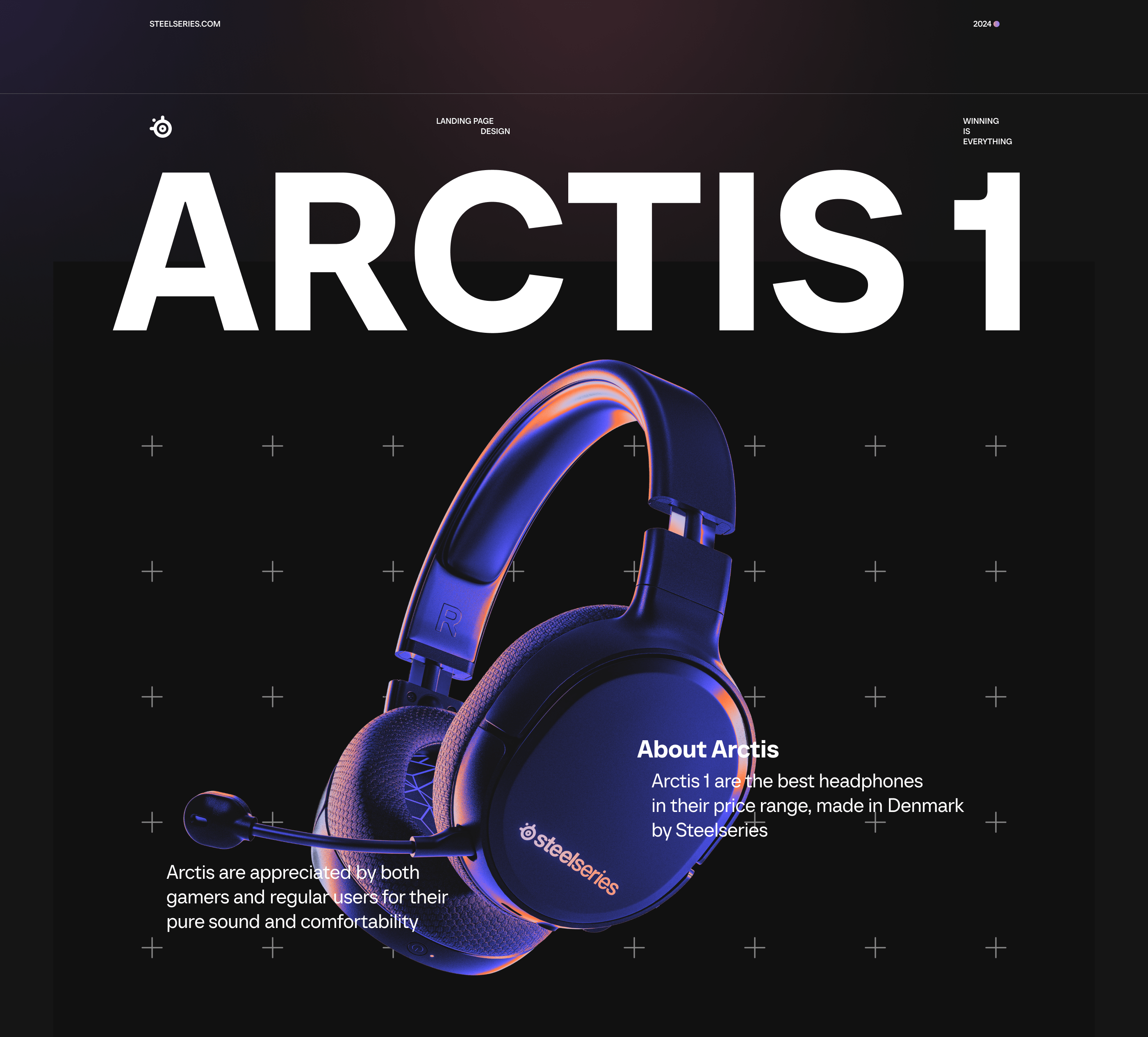 Концепт лэндинга для Arctis — Изображение №1 — Интерфейсы на Dprofile