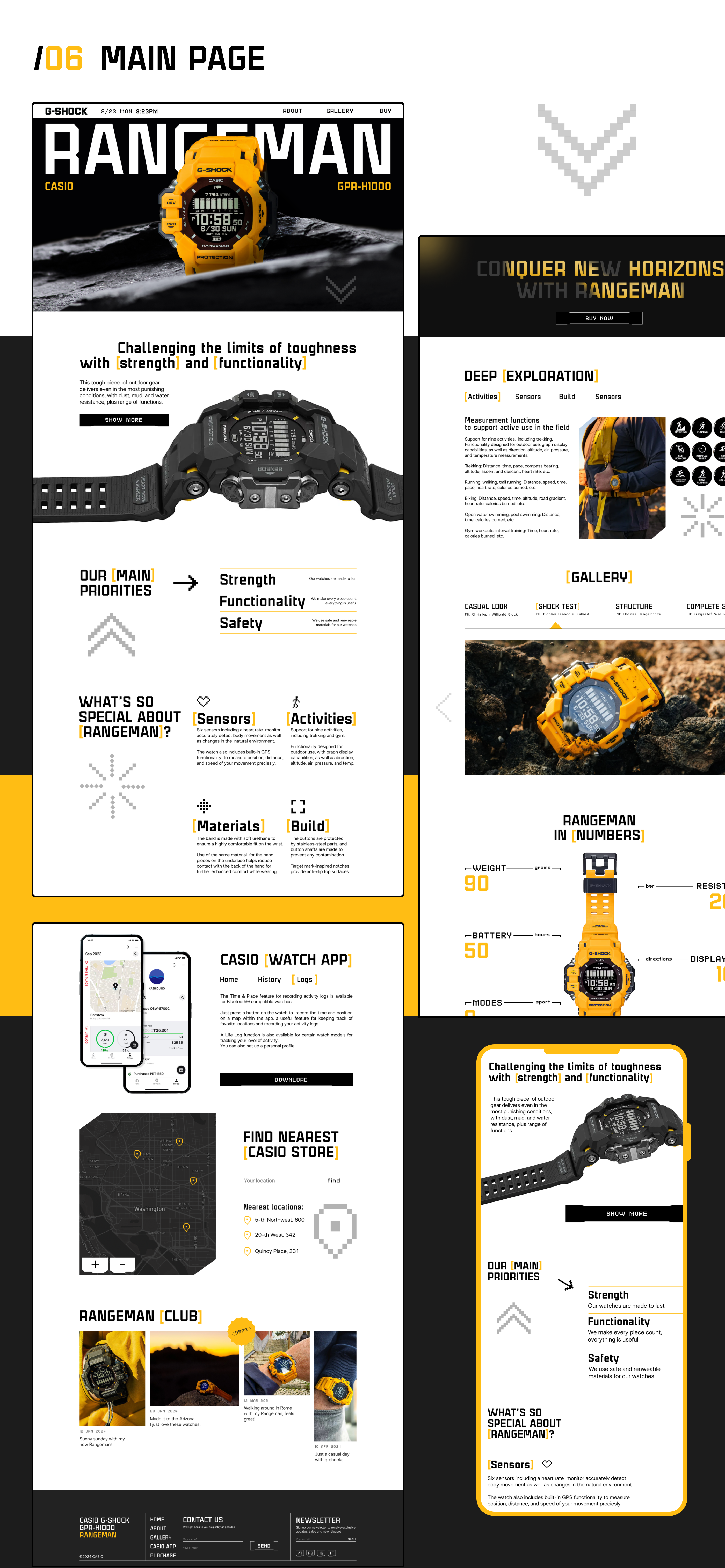 G-SHOCK RANGEMAN - Landing Page Design — Изображение №5 — Интерфейсы на Dprofile