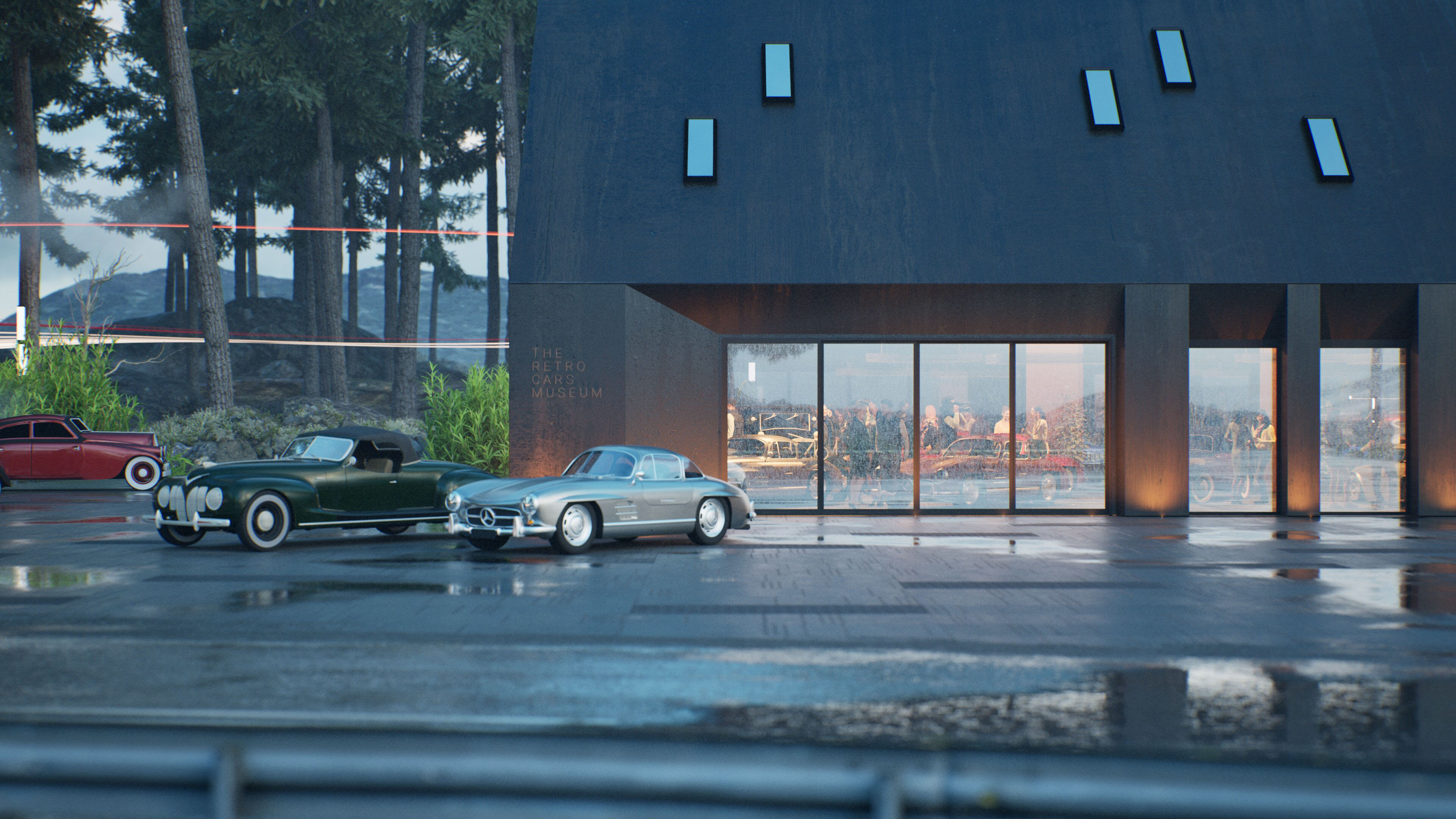 The Retro Cars Museum — Изображение №12 — Иллюстрация, 3D на Dprofile
