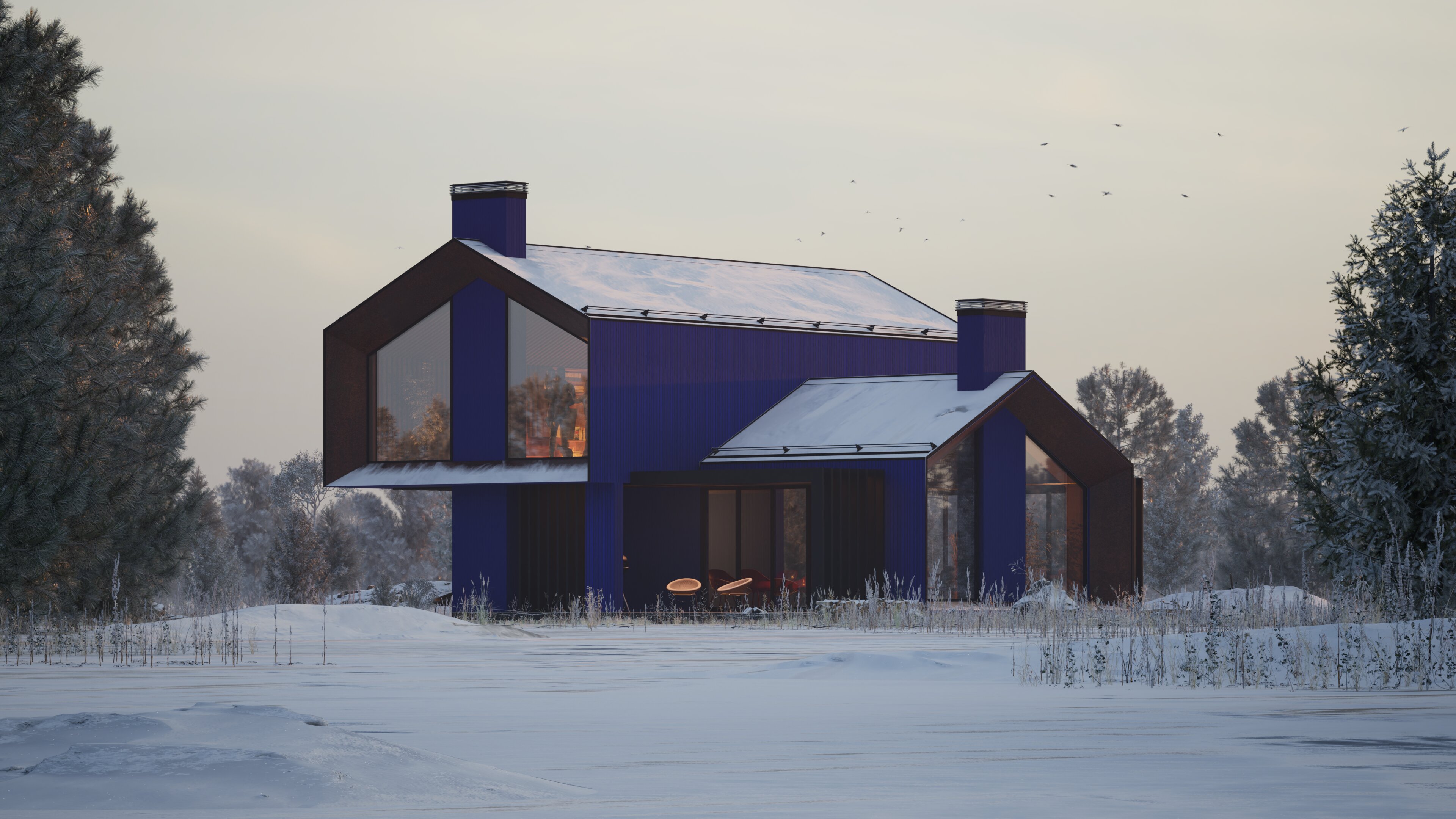 Barn house — Изображение №7 — Иллюстрация, 3D на Dprofile