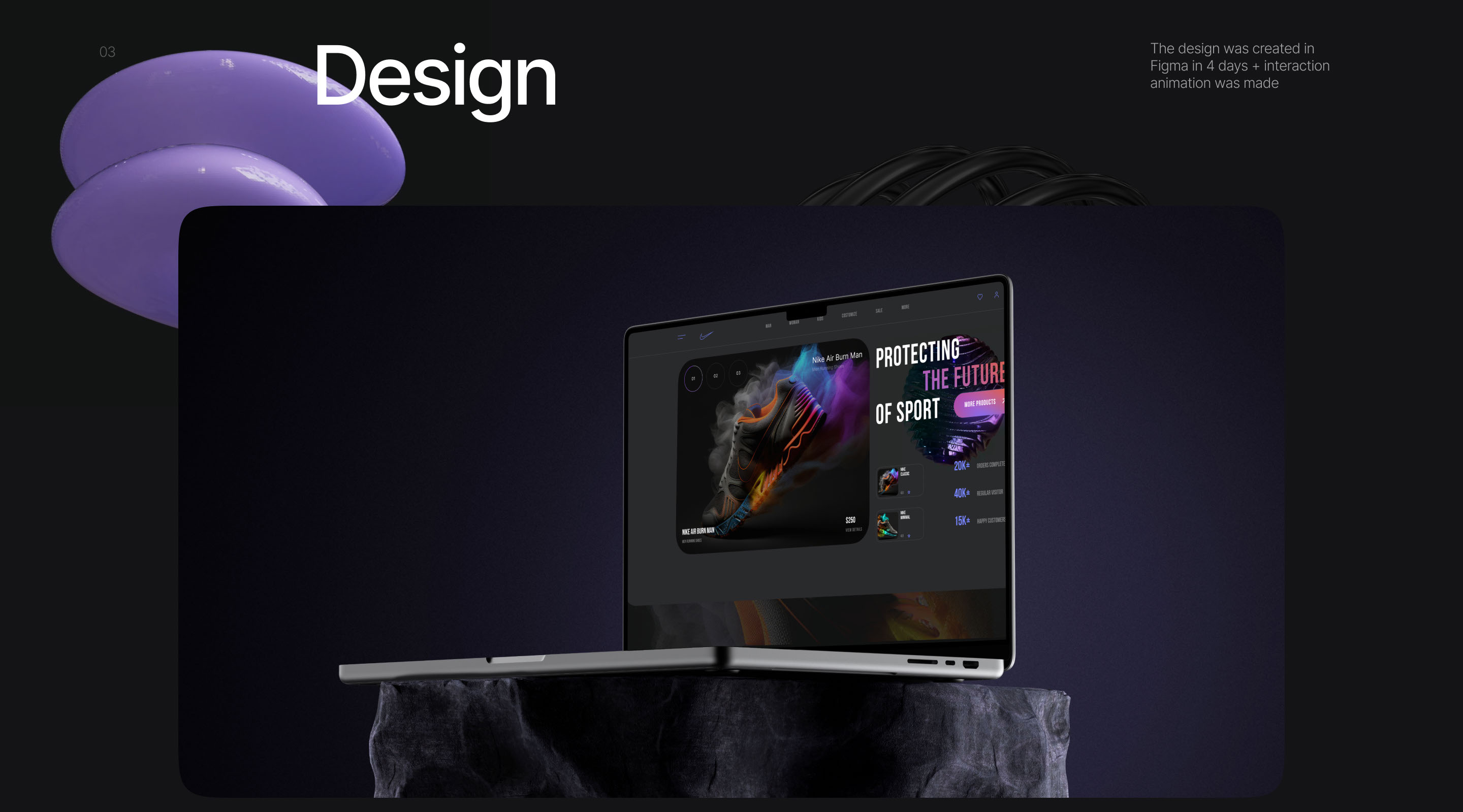 Nike Sneakers | Redesign concept — Изображение №4 — Интерфейсы, Графика на Dprofile