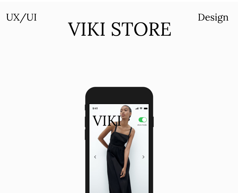 VIKI STORE mobile application — Интерфейсы, Графика на Dprofile