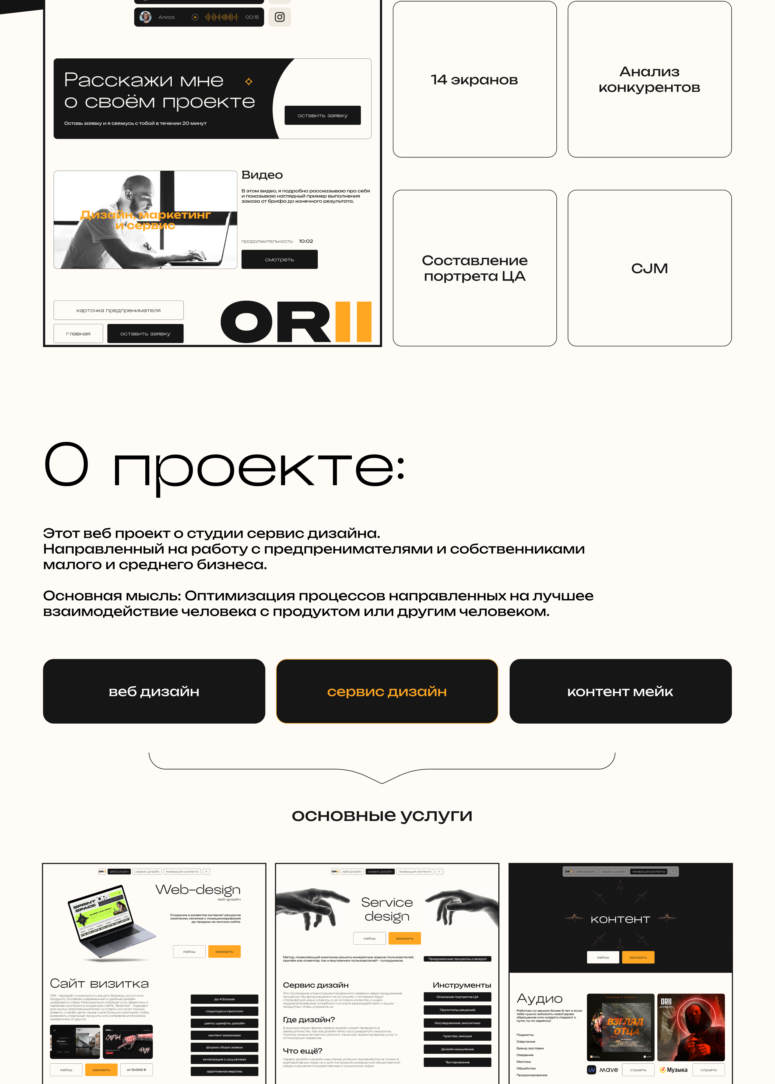 Digital agency - ORII — Изображение №3 — Интерфейсы на Dprofile
