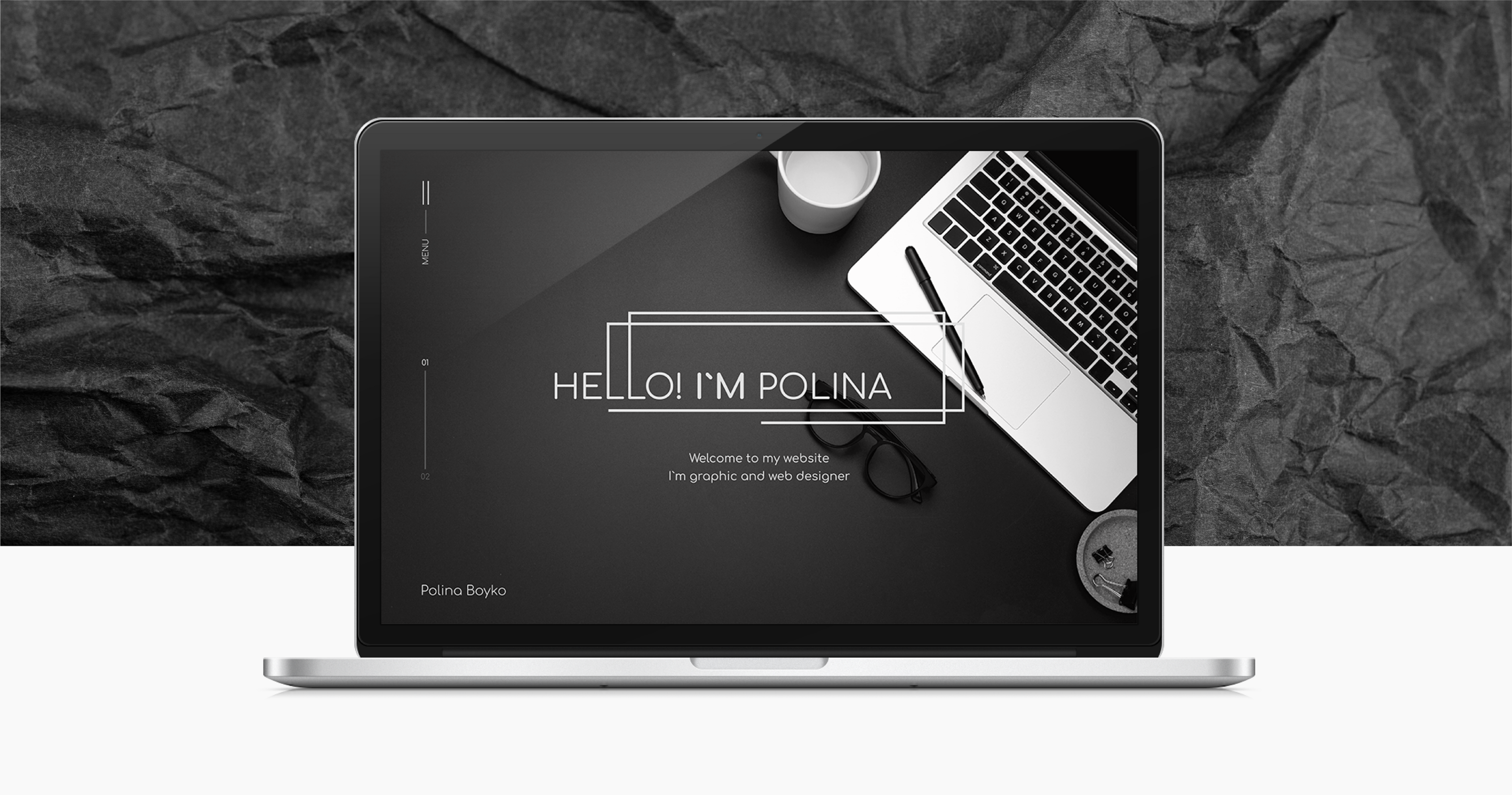 Portfolio Site / Макет сайта-портфолио — Изображение №1 — Интерфейсы, Брендинг на Dprofile