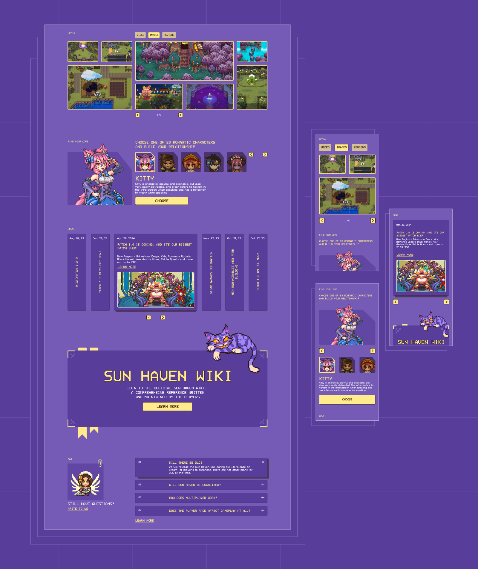 Landing page redesign Sun Haven — Изображение №8 — Интерфейсы, Брендинг на Dprofile