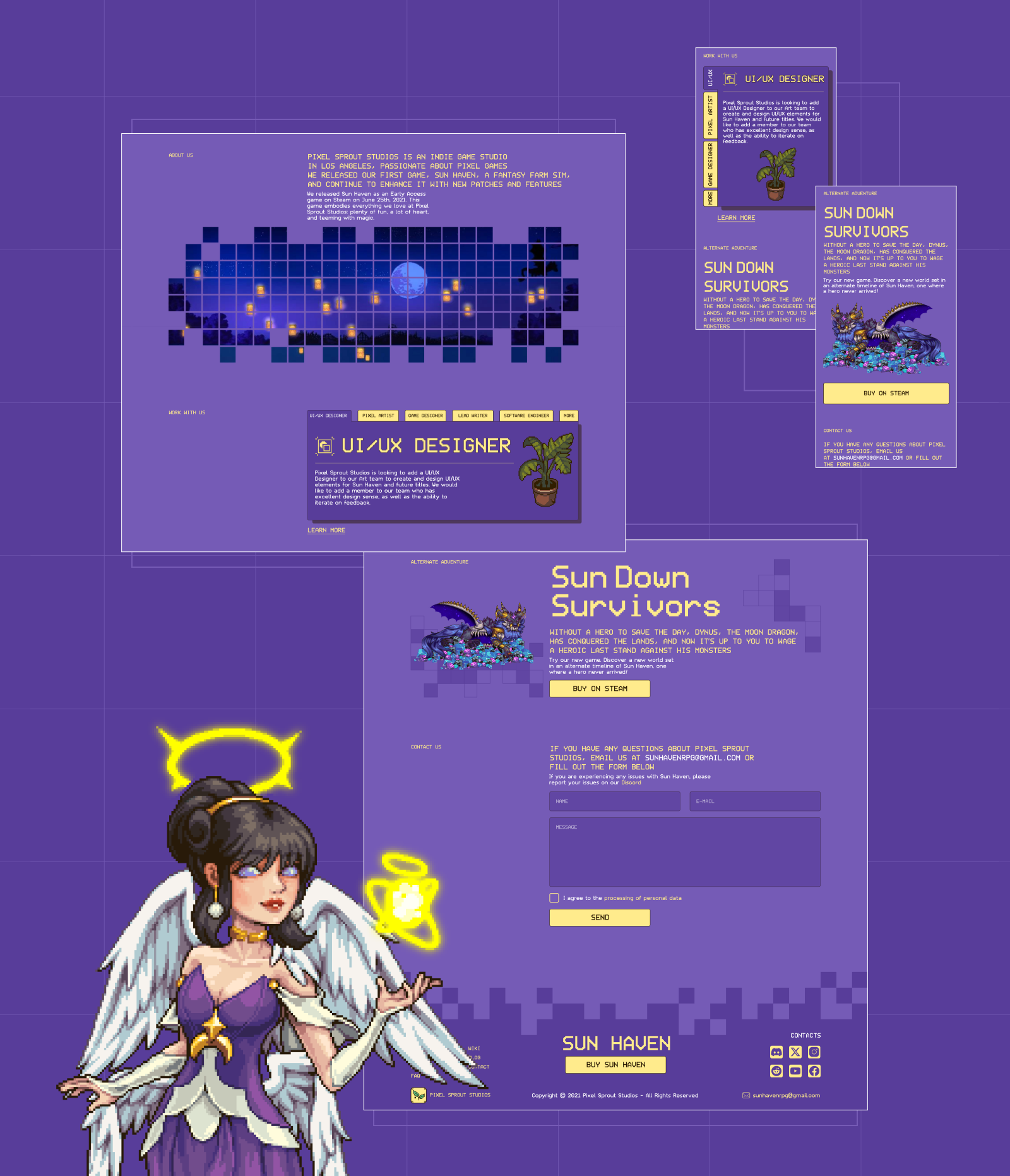 Landing page redesign Sun Haven — Изображение №12 — Интерфейсы, Брендинг на Dprofile