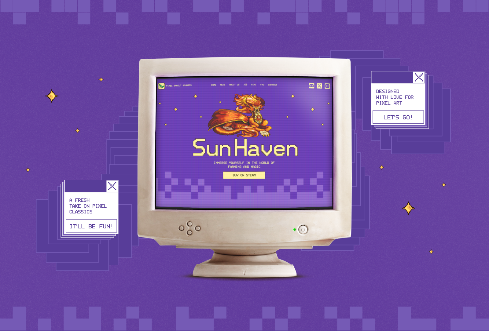 Landing page redesign Sun Haven — Изображение №2 — Интерфейсы, Брендинг на Dprofile