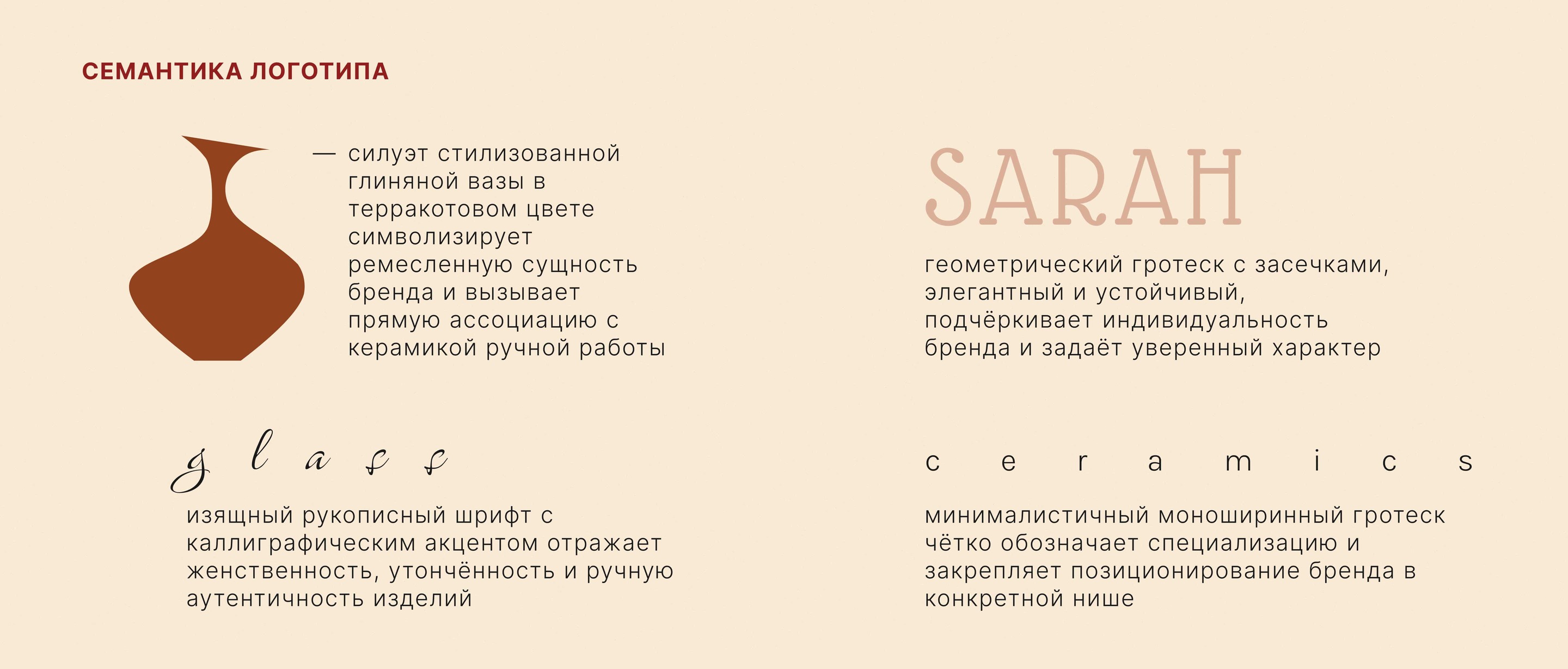 Sarah Glass Ceramics | Ceramic brand logotype — Изображение №4 — Брендинг на Dprofile