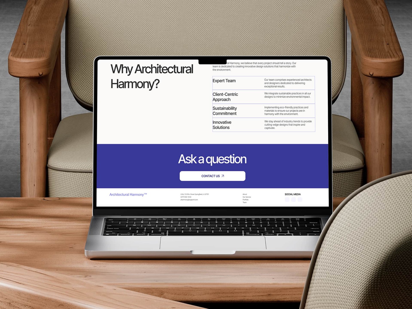 Architectural Harmony | Landing Page — Изображение №7 — Интерфейсы на Dprofile