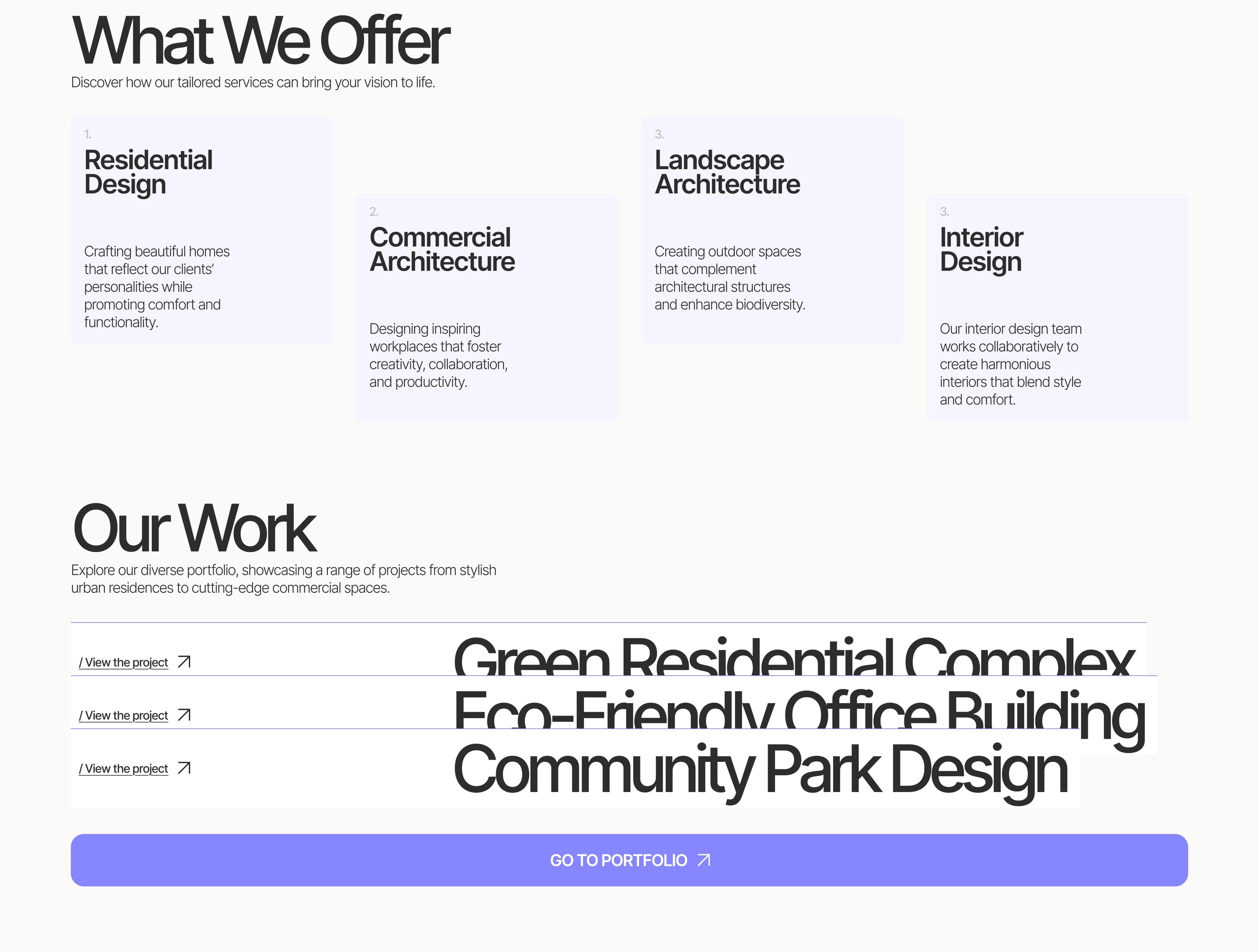 Architectural Harmony | Landing Page — Изображение №5 — Интерфейсы на Dprofile