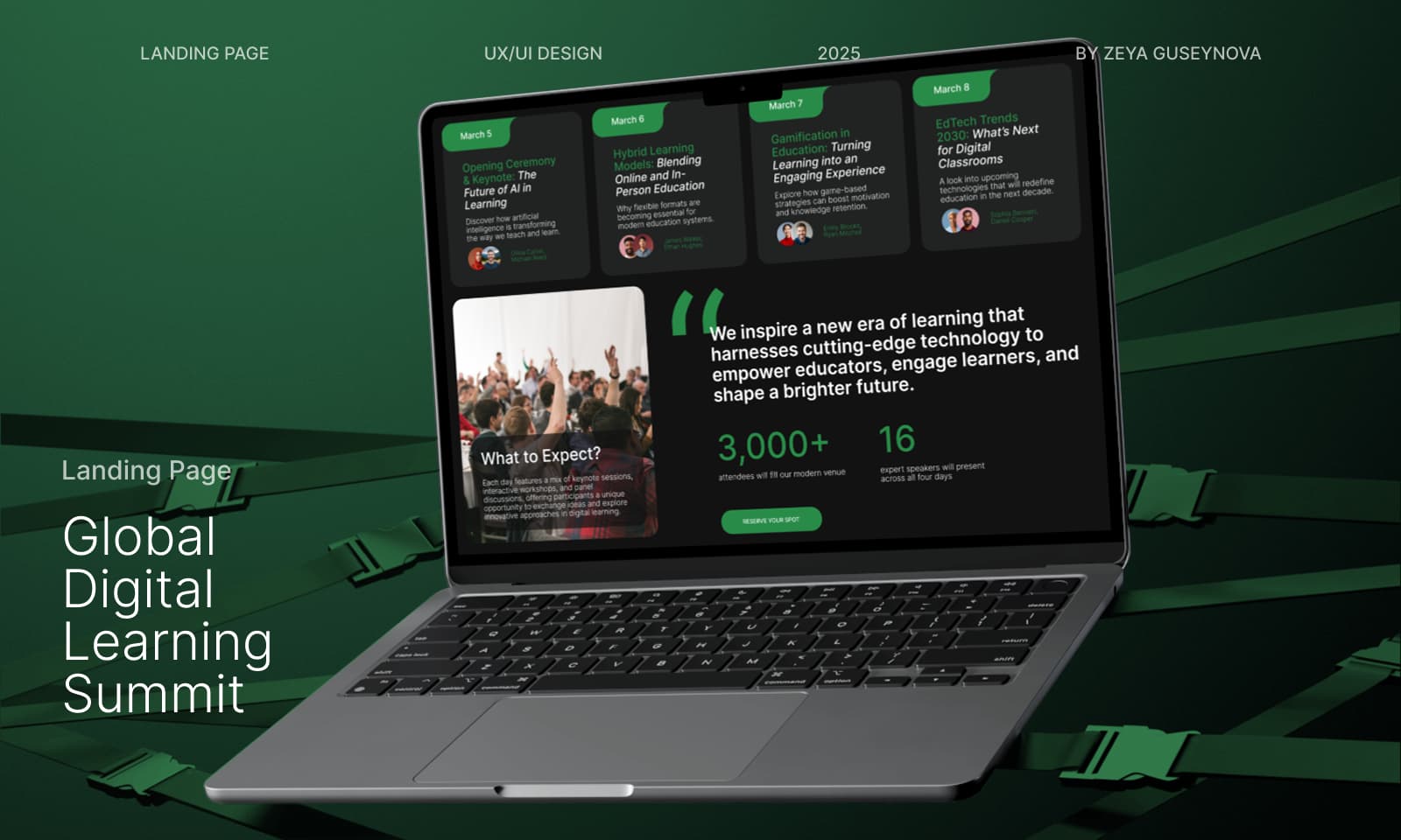 Global Digital Learning Summit | Event Website Design — Изображение №1 — Интерфейсы на Dprofile