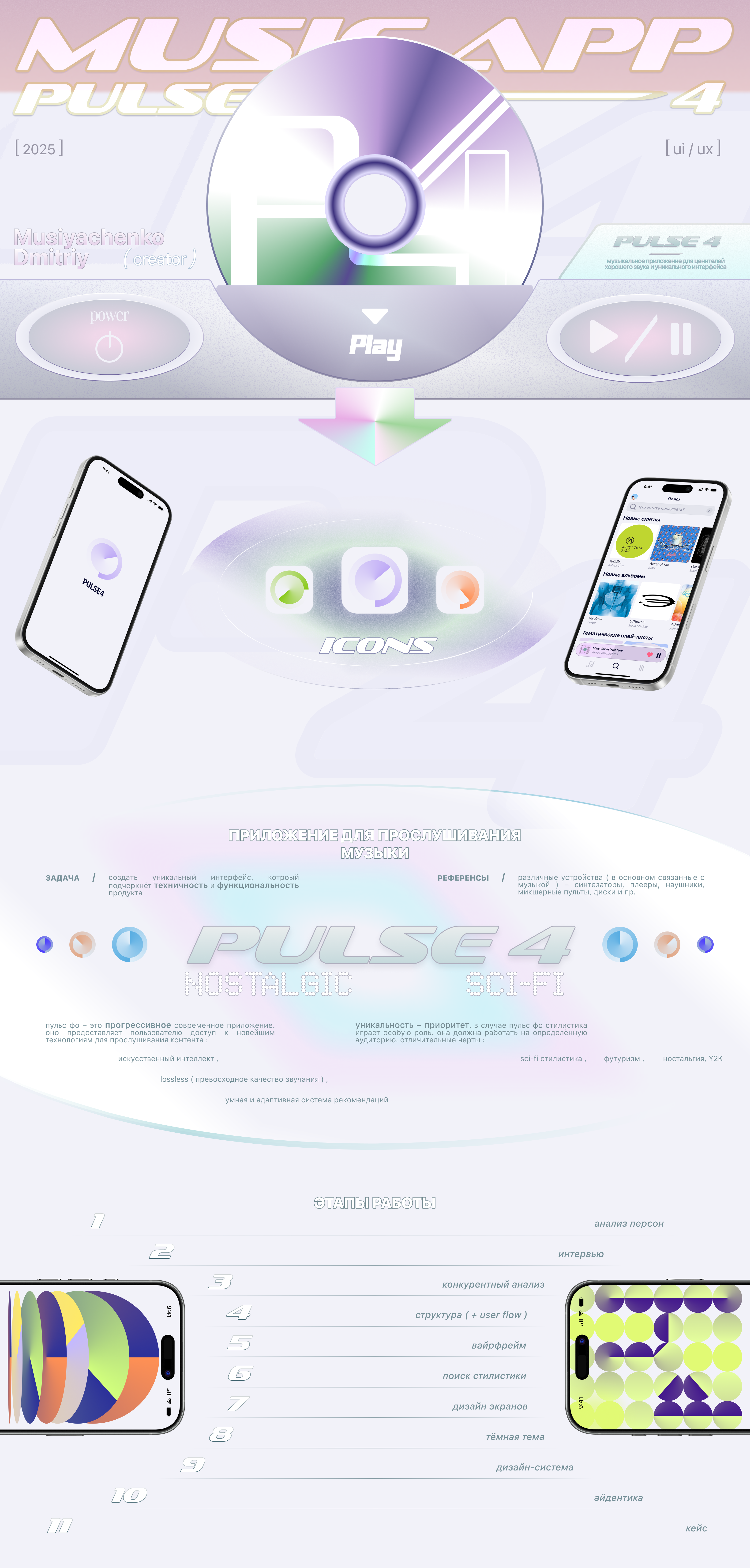 Pulse 4. Music app. Музыкальное приложение — Изображение №1 — Интерфейсы на Dprofile