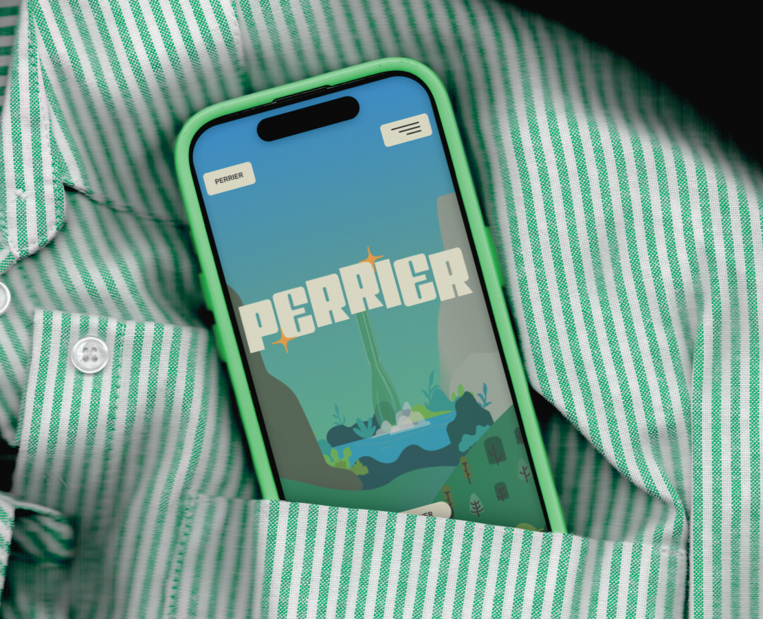 PERRIER | Concept corporate website — Интерфейсы, Иллюстрация на Dprofile