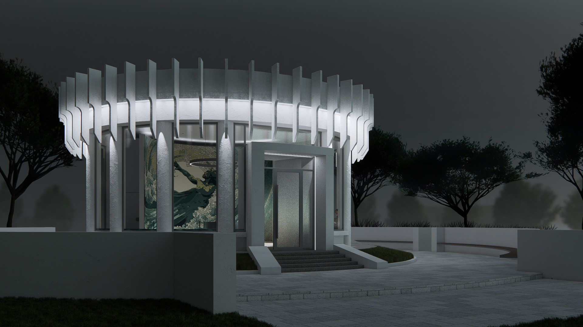 Abrau-Durso pavilion — Изображение №1 — Графика, 3D на Dprofile