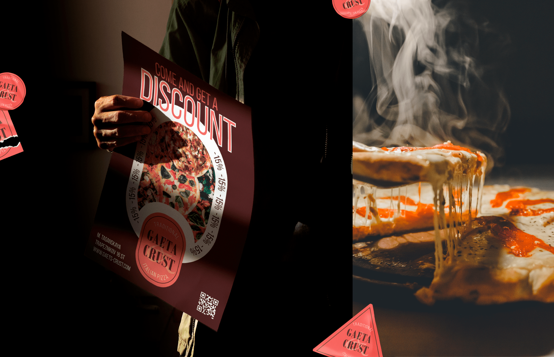 Брендинг пиццериии Gaeta Crust — Изображение №9 — Брендинг, Графика на Dprofile