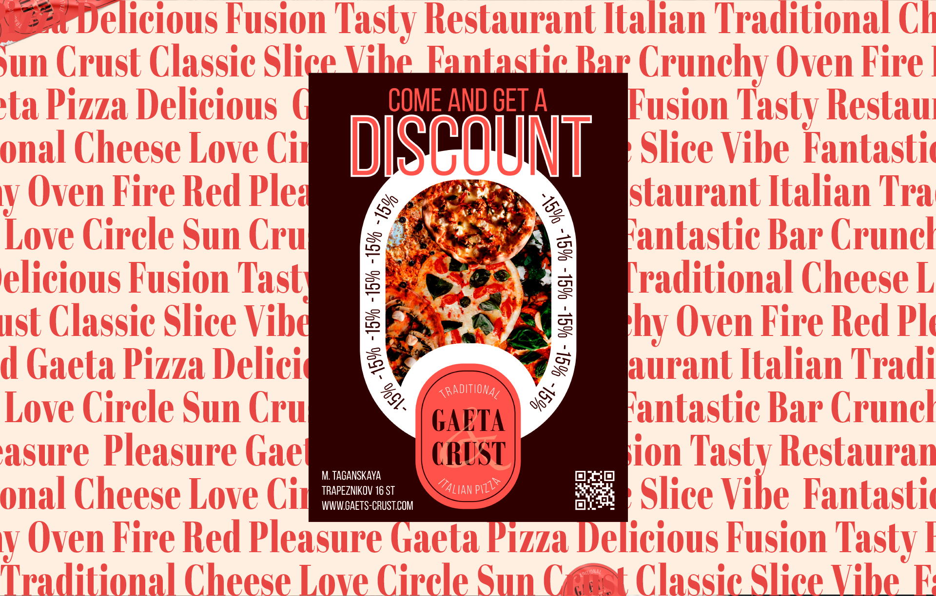 Брендинг пиццериии Gaeta Crust — Изображение №8 — Брендинг, Графика на Dprofile