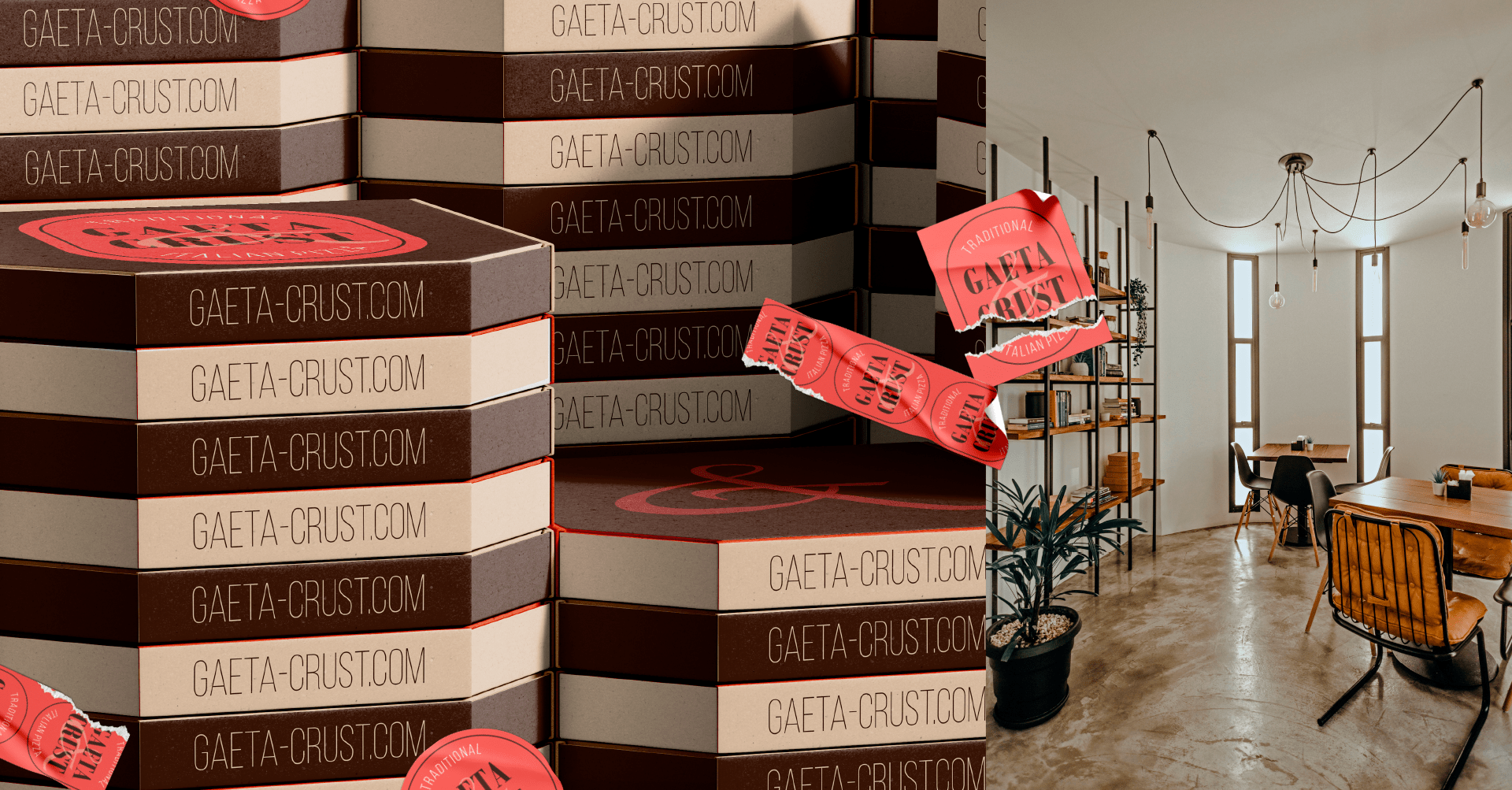 Брендинг пиццериии Gaeta Crust — Изображение №12 — Брендинг, Графика на Dprofile