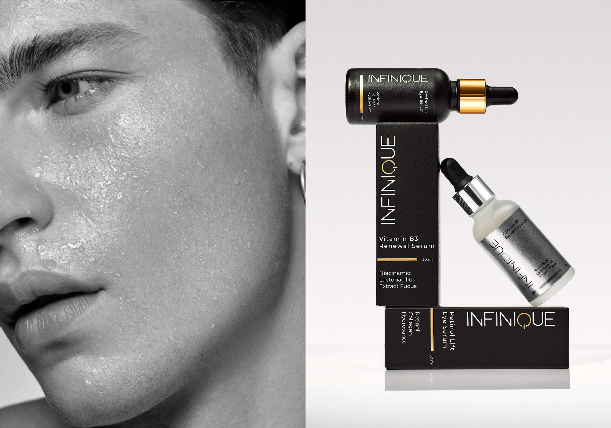 Infinique cosmetics branding — Изображение №9 — Брендинг, Графика на Dprofile
