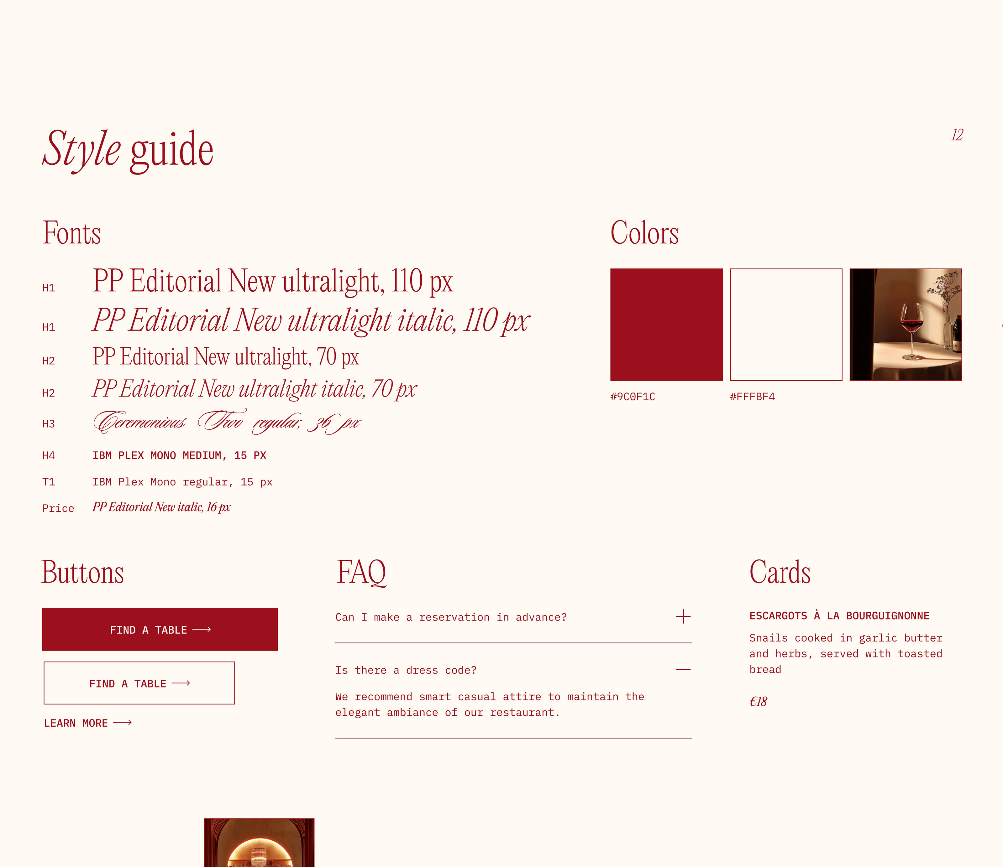 Restaurant L’Essence du Rouge / Website design — Изображение №14 — Интерфейсы, Брендинг на Dprofile