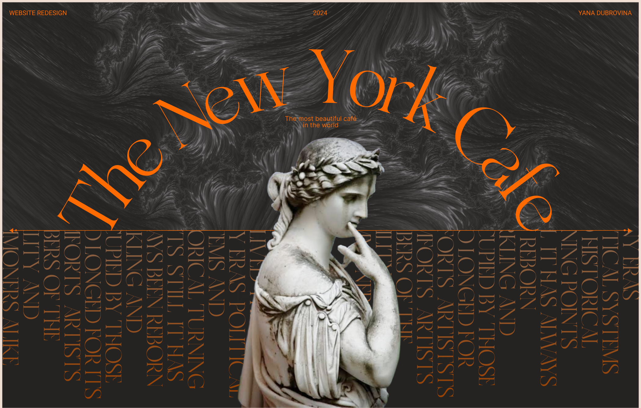 New York Café | Corporate Website Redesign — Изображение №1 — Интерфейсы на Dprofile