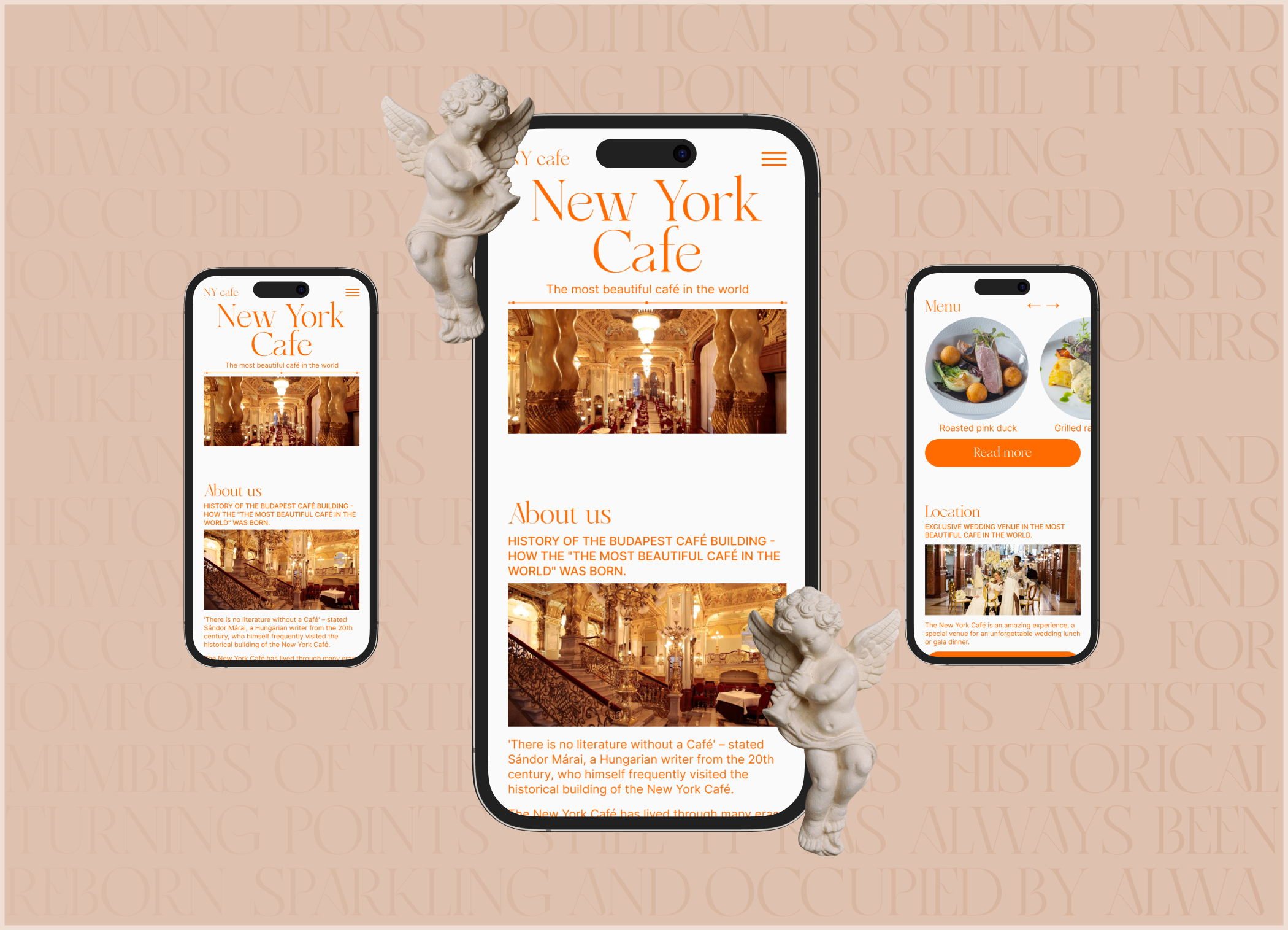 New York Café | Corporate Website Redesign — Изображение №4 — Интерфейсы на Dprofile