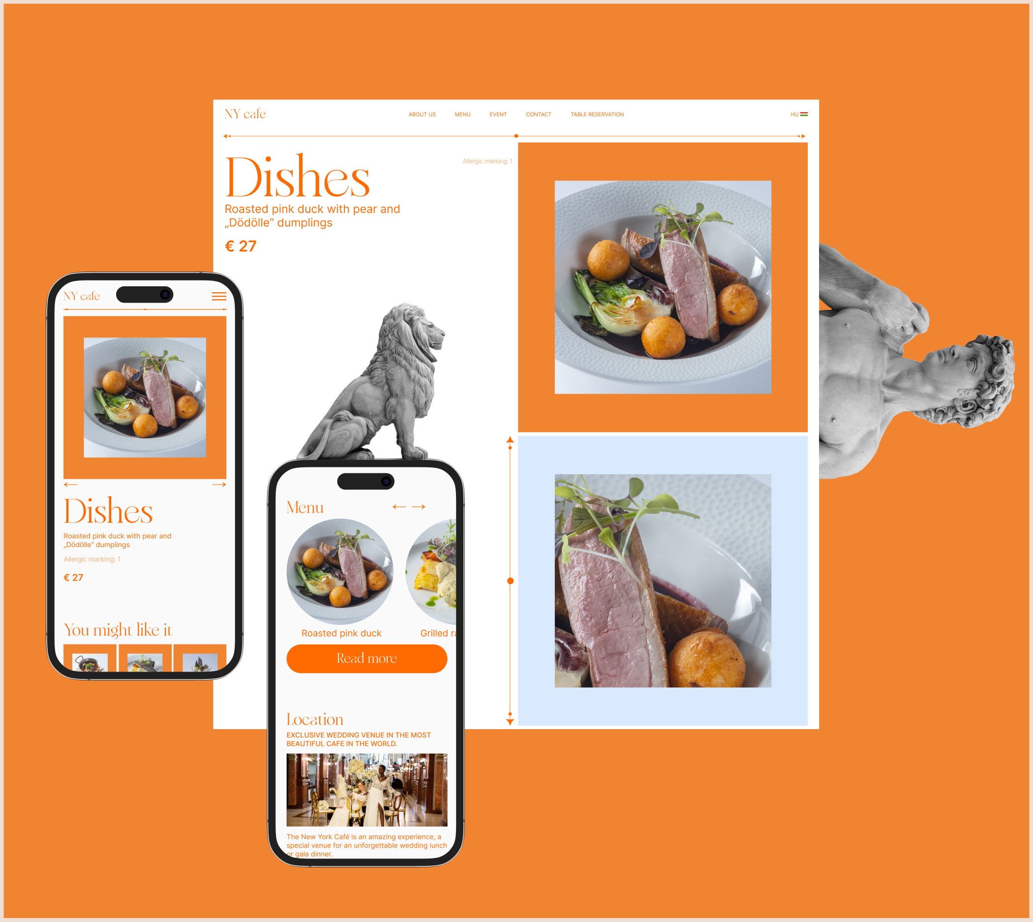 New York Café | Corporate Website Redesign — Изображение №9 — Интерфейсы на Dprofile