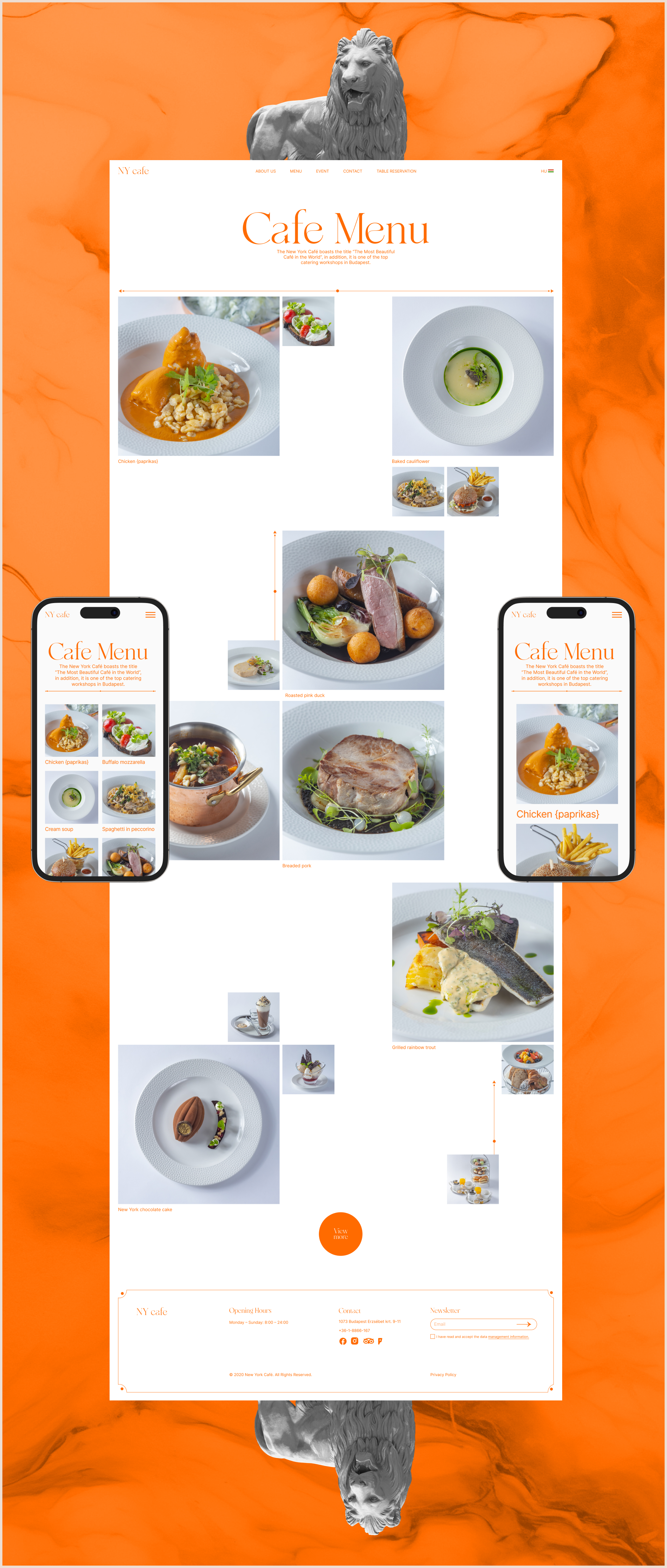 New York Café | Corporate Website Redesign — Изображение №6 — Интерфейсы на Dprofile