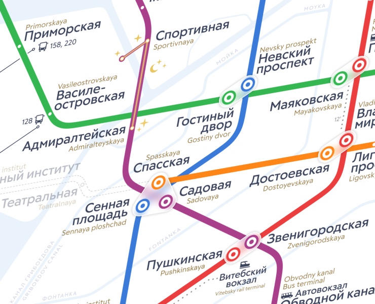 Схема метро Санкт-Петербурга — Графика на Dprofile