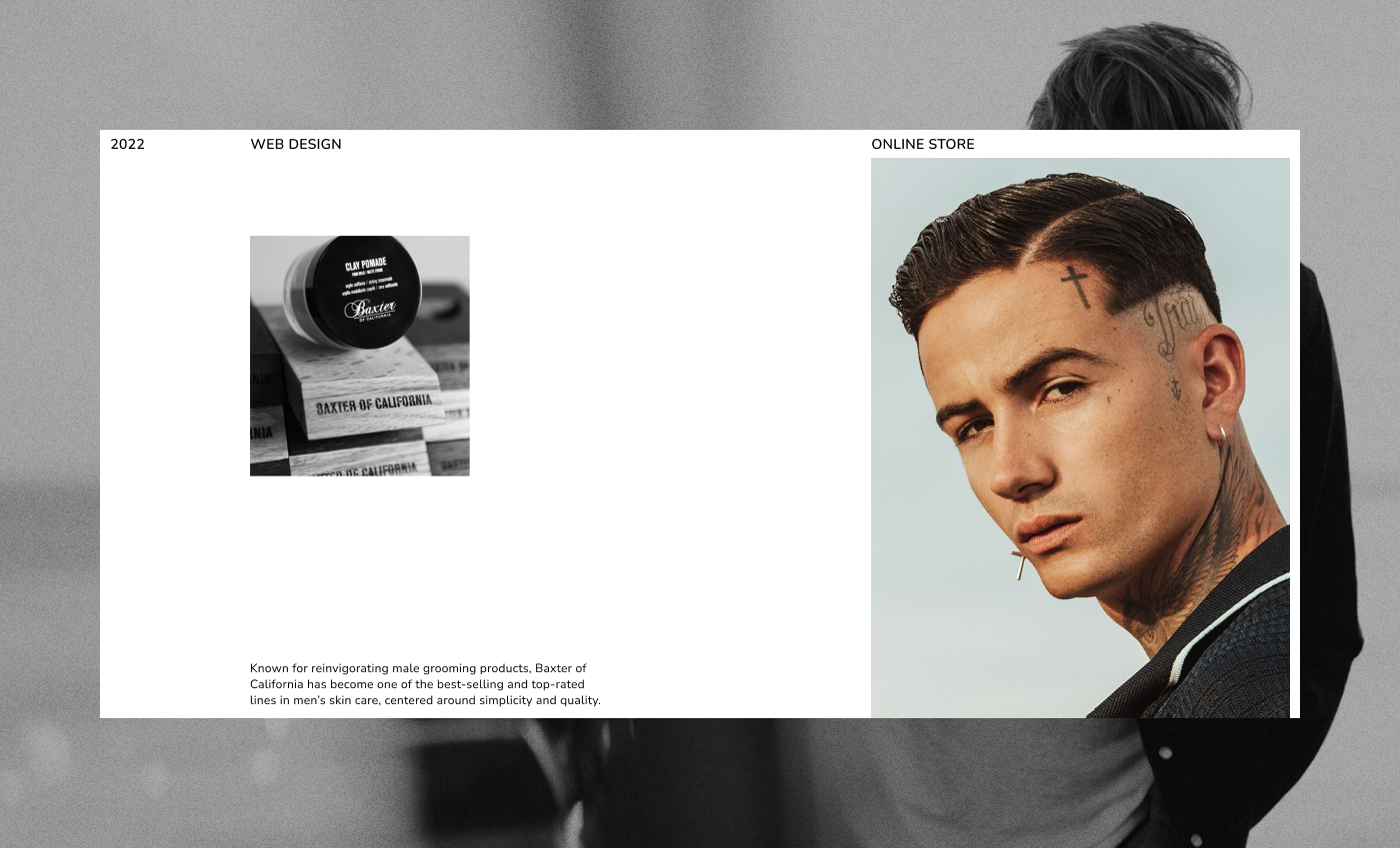 Baxter of California — Изображение №1 — Интерфейсы, Графика на Dprofile