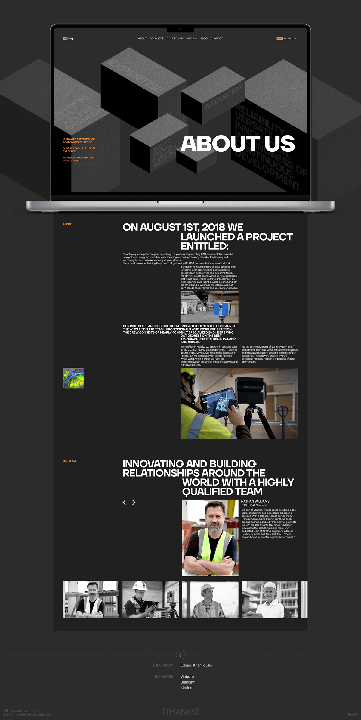3Deling | Corporate website — Изображение №12 — Интерфейсы, Брендинг на Dprofile