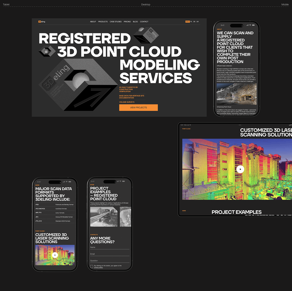 3Deling | Corporate website — Изображение №9 — Интерфейсы, Брендинг на Dprofile