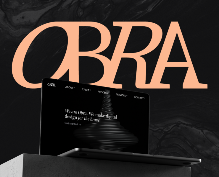 Obra: вебсайт дизайн-студии — Интерфейсы, Брендинг на Dprofile