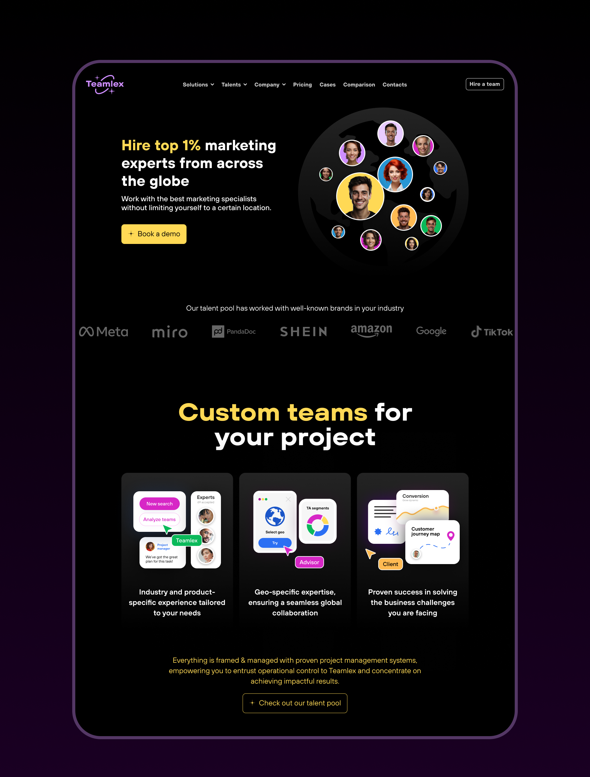 Teamlex — Изображение №6 — Интерфейсы на Dprofile