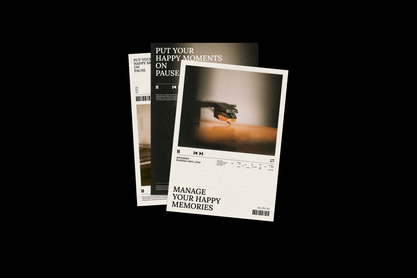 PHOENIX /Айдентика для бренда виниловых проигрывателей — Изображение №17 — Брендинг, Графика на Dprofile