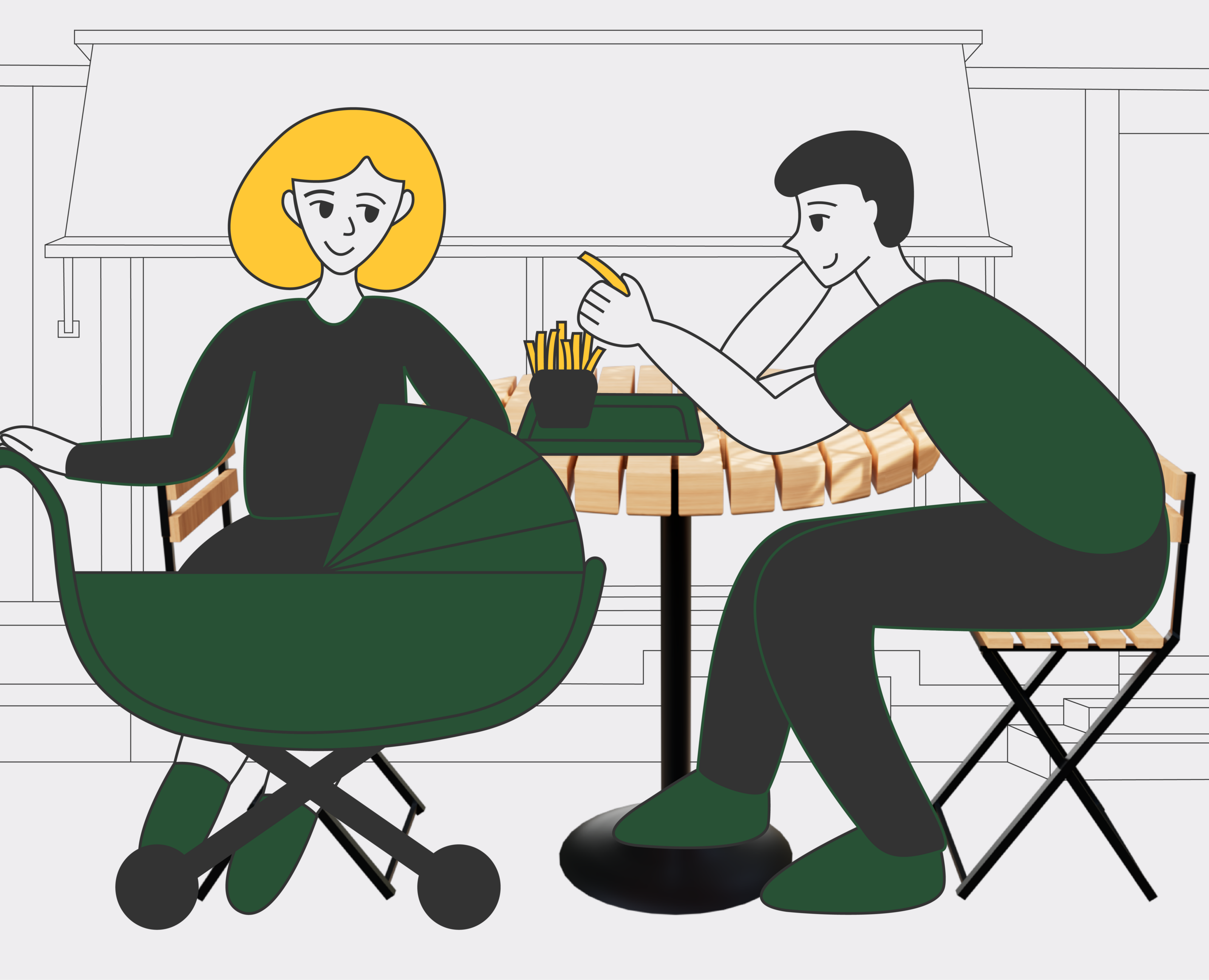 4 иллюстрации на Dprofile