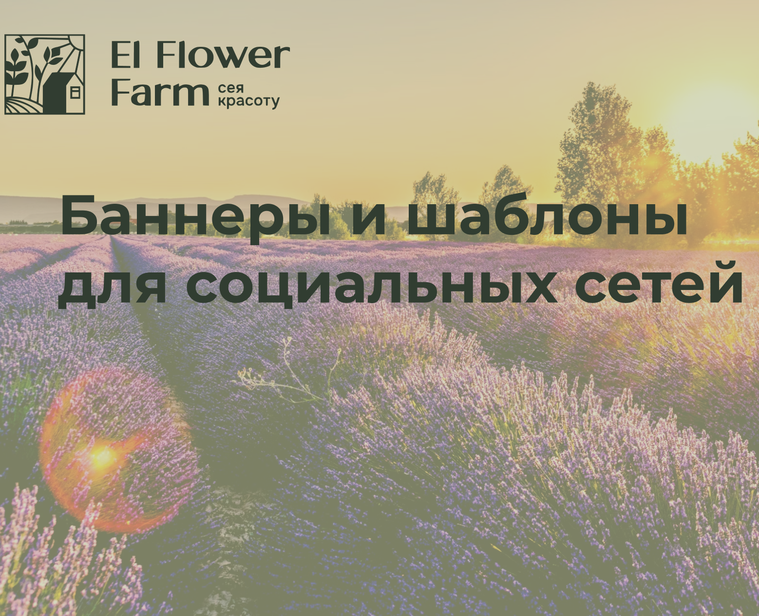 El Flower Farm баннеры и шаблоны для социальных сетей — Маркетинг на Dprofile