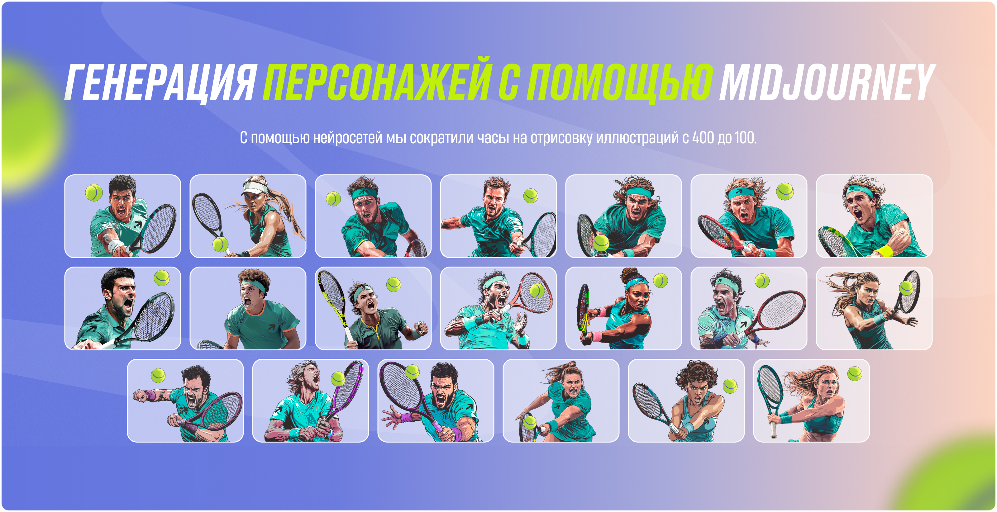 Крики теннисистов — Изображение №3 — Интерфейсы, Иллюстрация на Dprofile