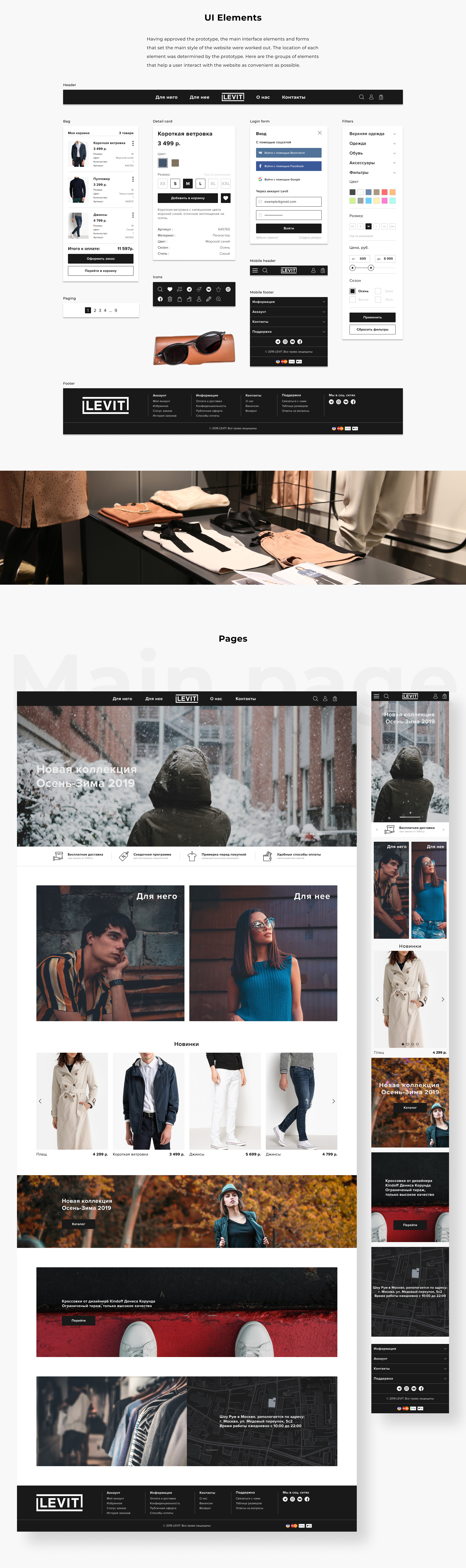 Levit E-Commerce website — Изображение №3 — Интерфейсы на Dprofile