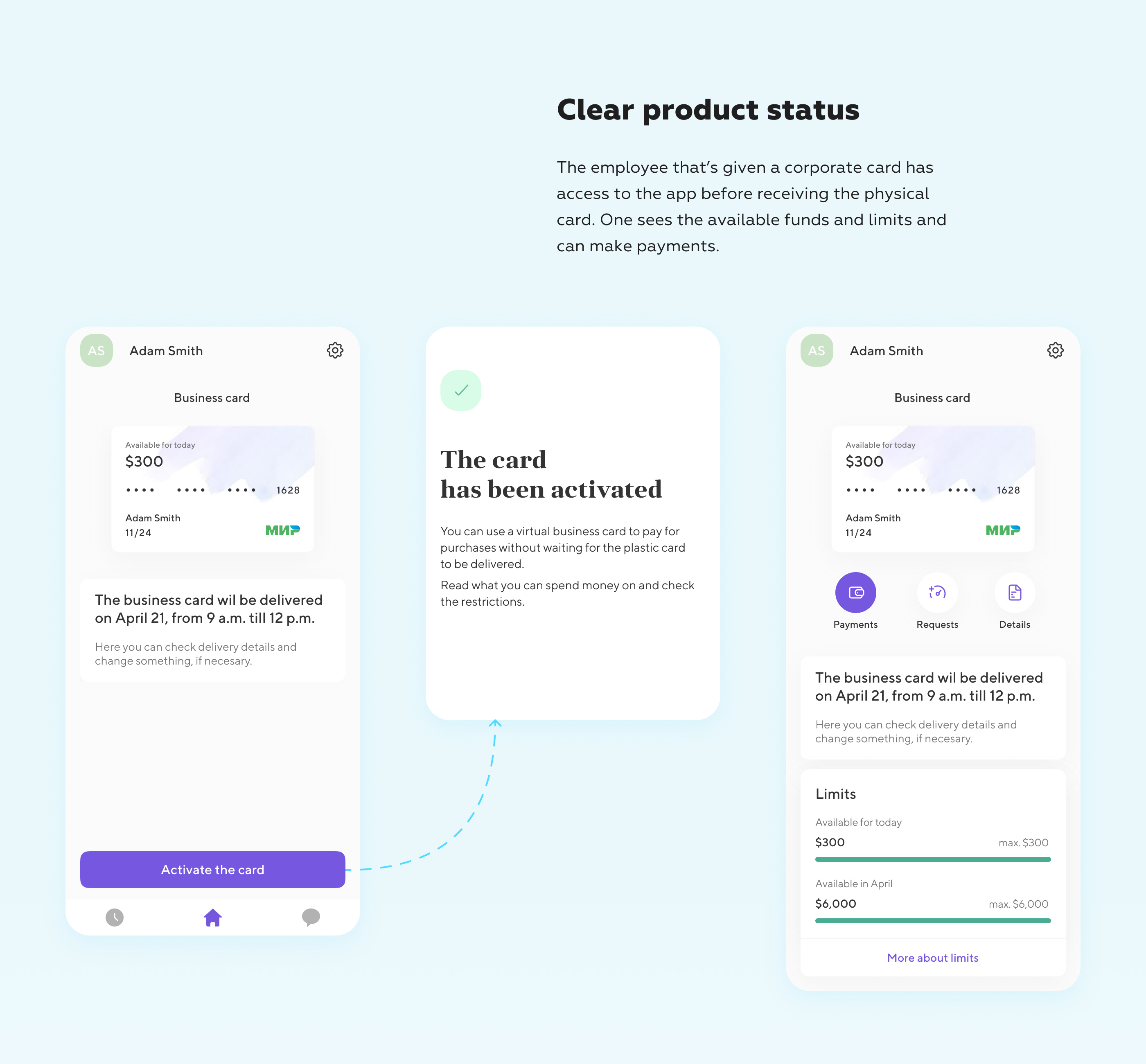 Forward-Thinking Corporate Cards — Изображение №7 — Интерфейсы на Dprofile