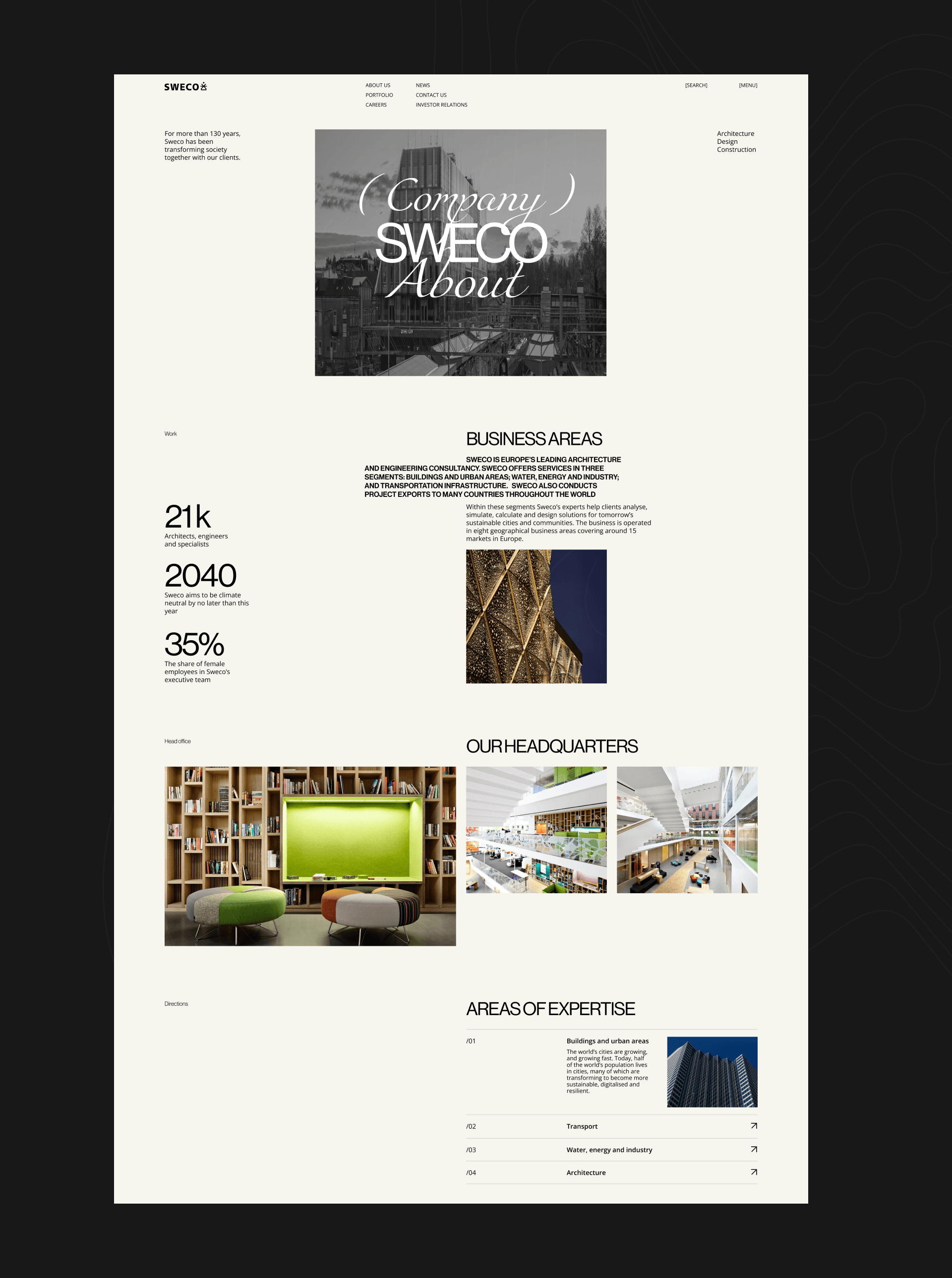 SWECO GROUP | Corporate website redesign — Изображение №16 — Интерфейсы, Графика на Dprofile