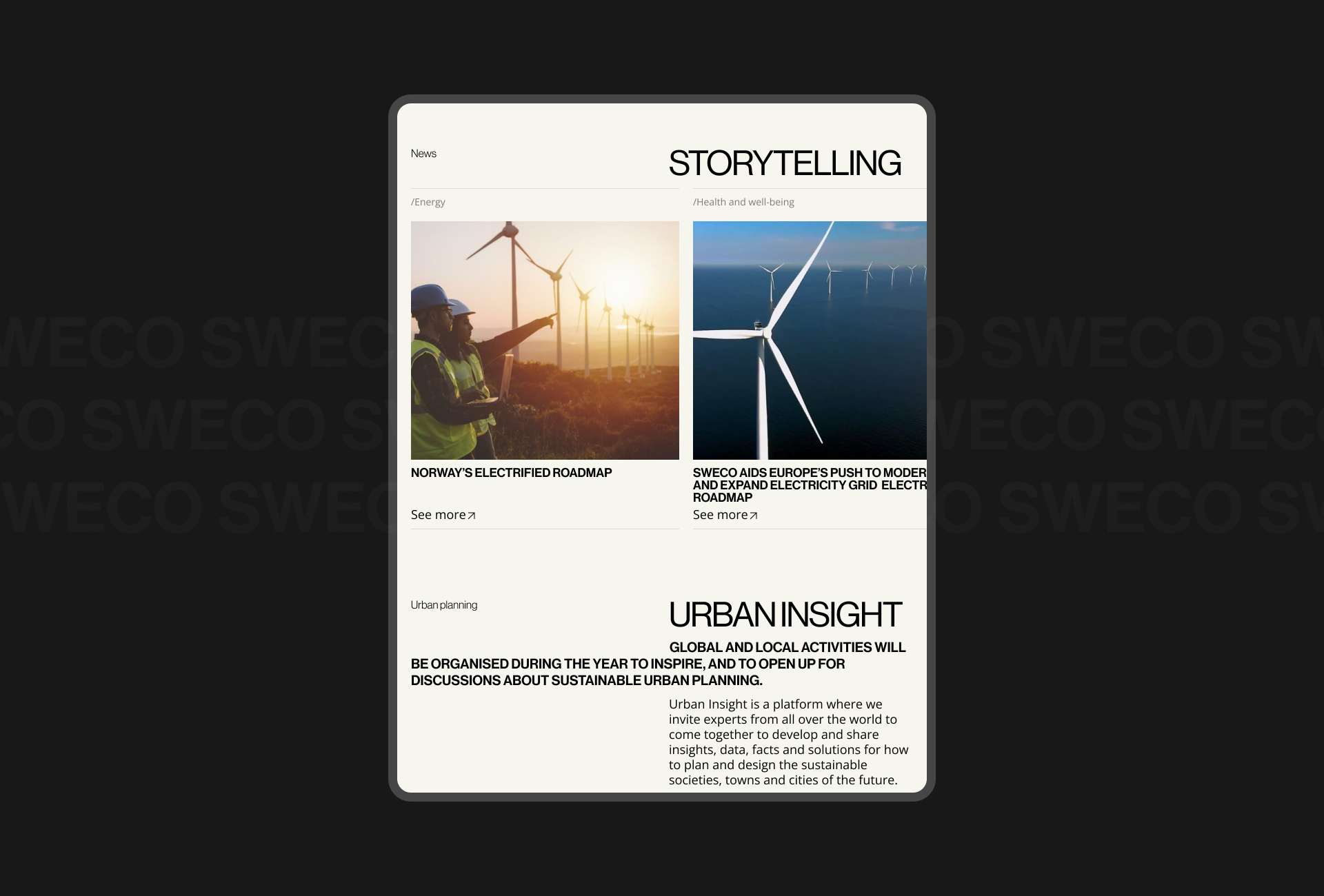 SWECO GROUP | Corporate website redesign — Изображение №11 — Интерфейсы, Графика на Dprofile
