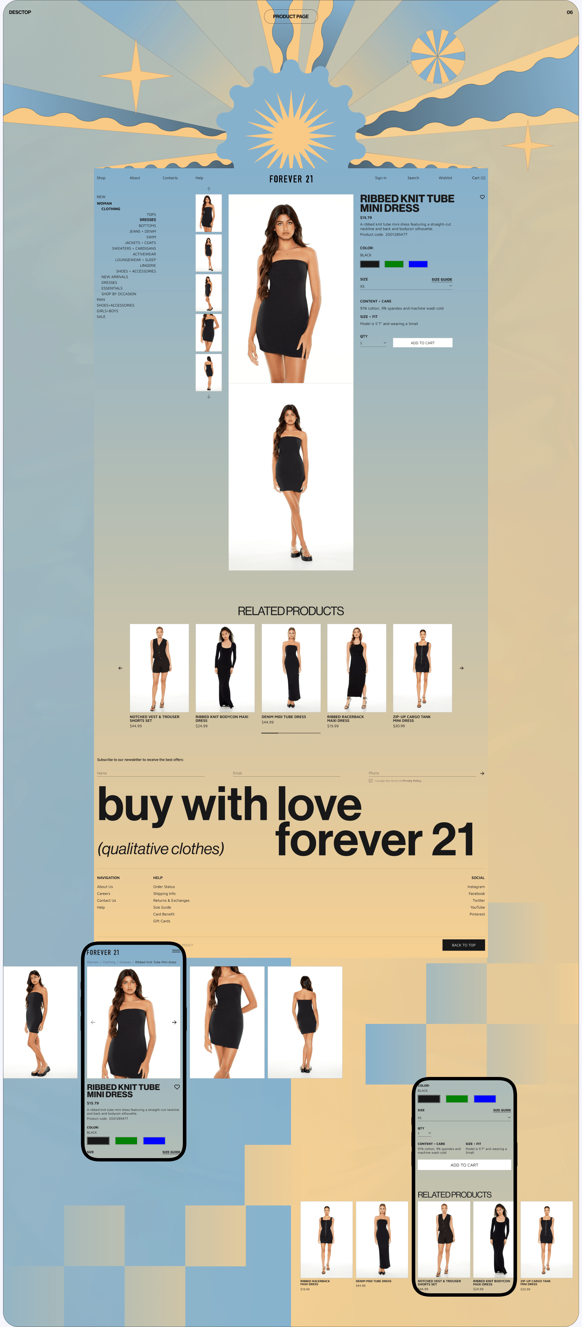 FOREVER 21 | e-commerce | redesign — Изображение №8 — Интерфейсы на Dprofile