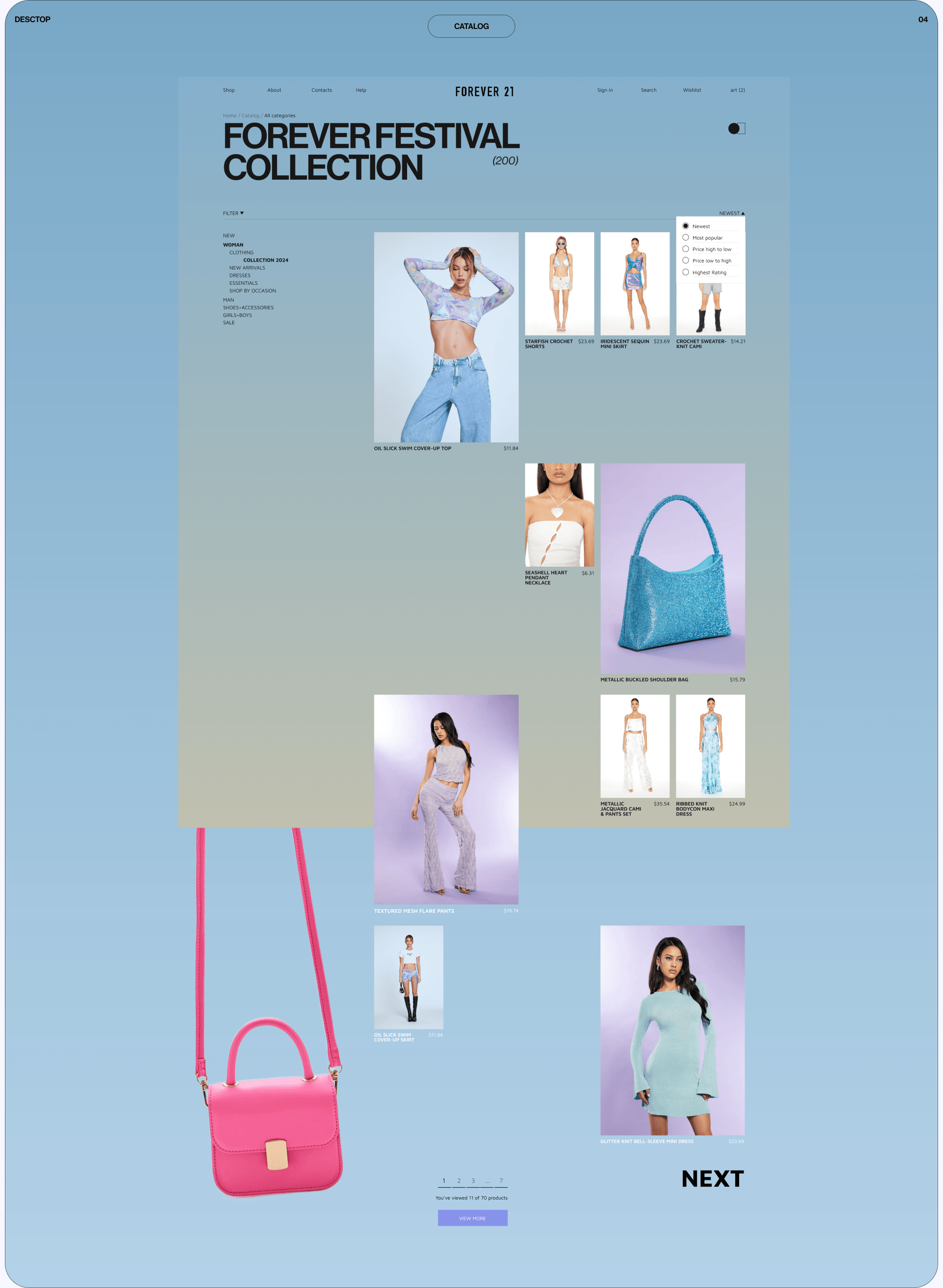 FOREVER 21 | e-commerce | redesign — Изображение №6 — Интерфейсы на Dprofile