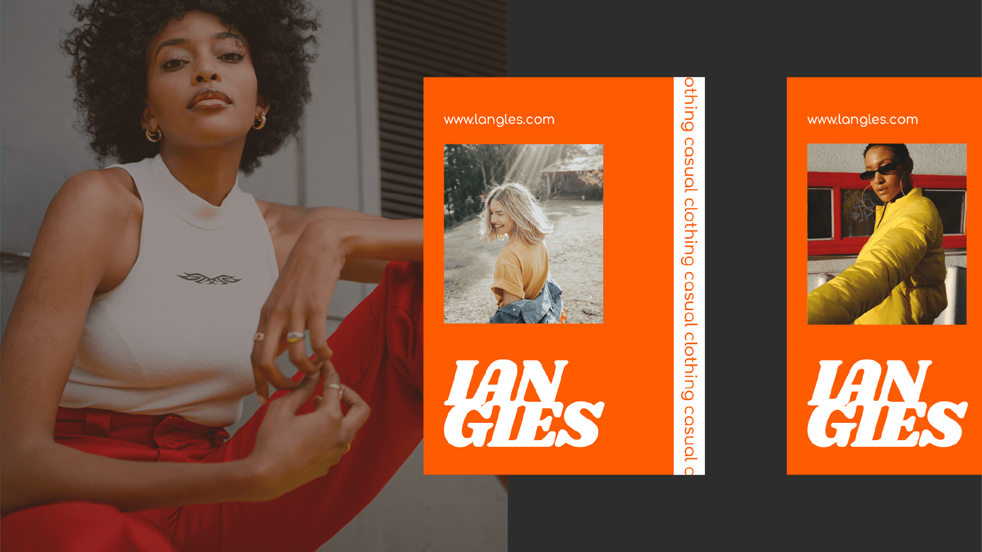 Langles|айдентика бренда женской одежды — Изображение №6 — Брендинг, Графика на Dprofile