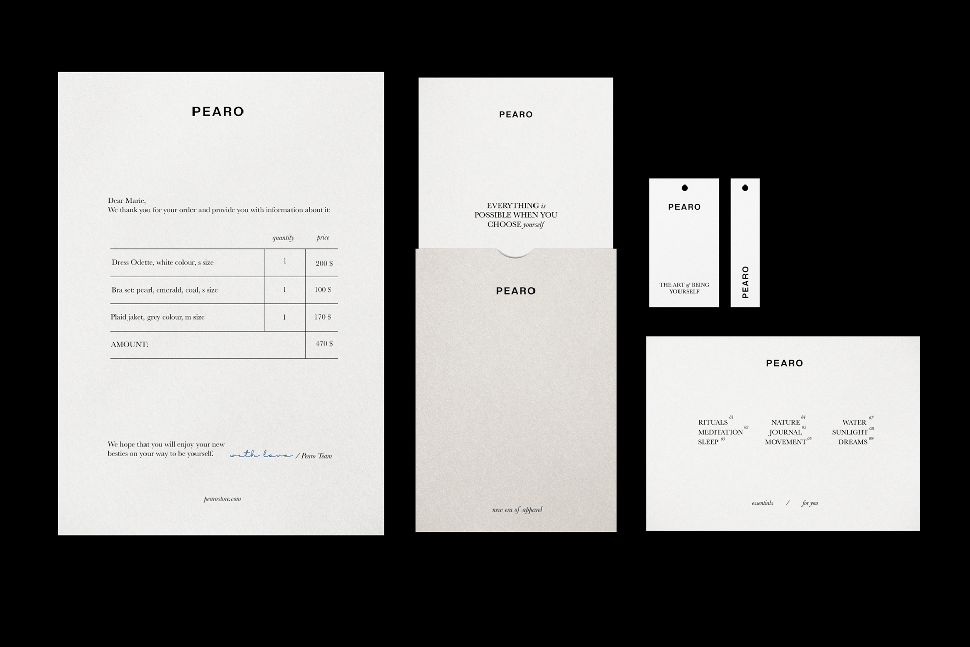 Brand Identity / Fashion / Pearo — Изображение №7 — Брендинг, Графика на Dprofile