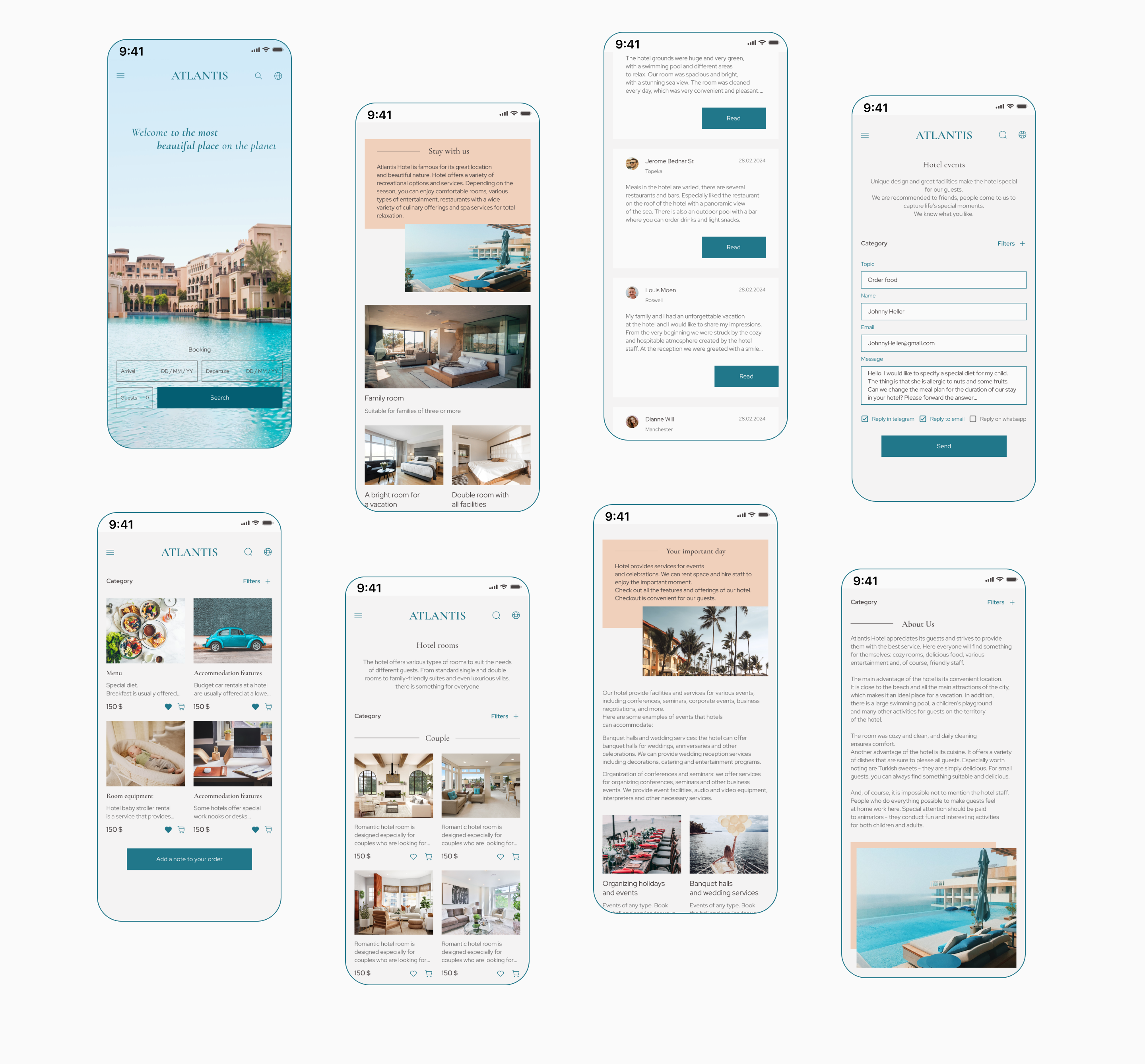 Atlantis Hotel — Изображение №12 — Интерфейсы на Dprofile
