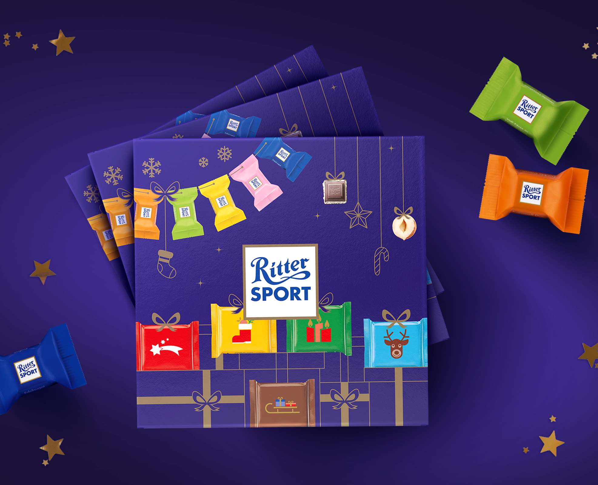 Новогодний Ritter Sport 24 — Интерфейсы, Брендинг на Dprofile