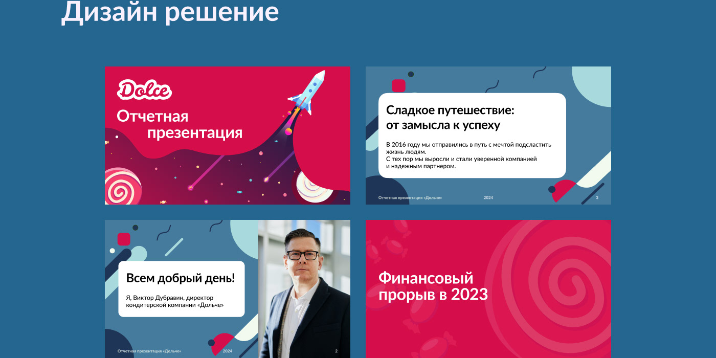 Отчетная презентация Дольче — Изображение №5 — Графика, Маркетинг на Dprofile