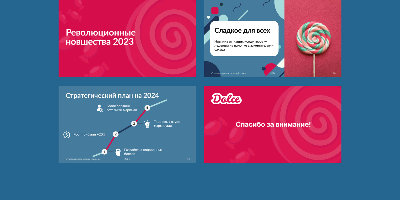 Отчетная презентация Дольче — Изображение №7 — Графика, Маркетинг на Dprofile